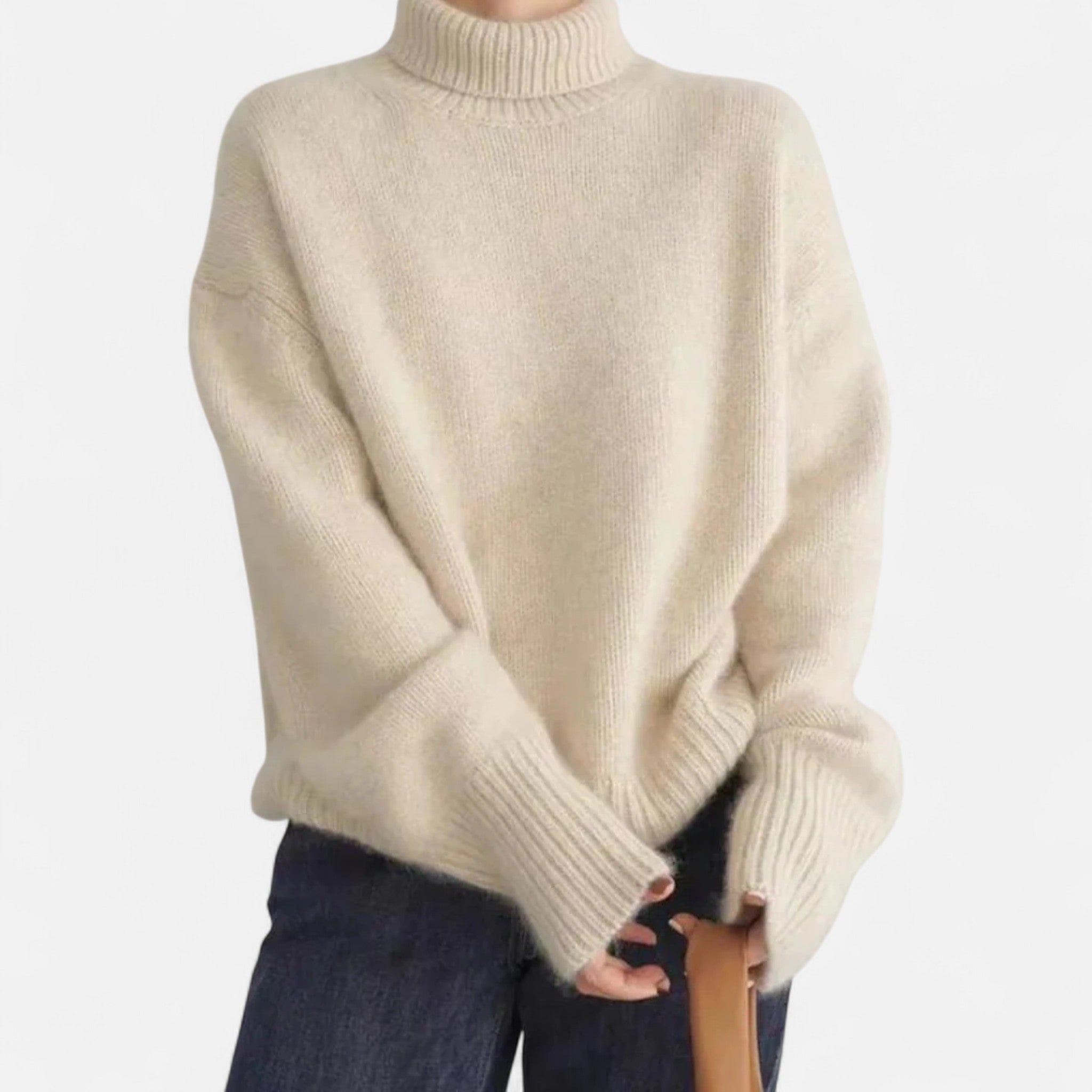 Sauvoire | Pull Col Roulé Femme en Maille Douce