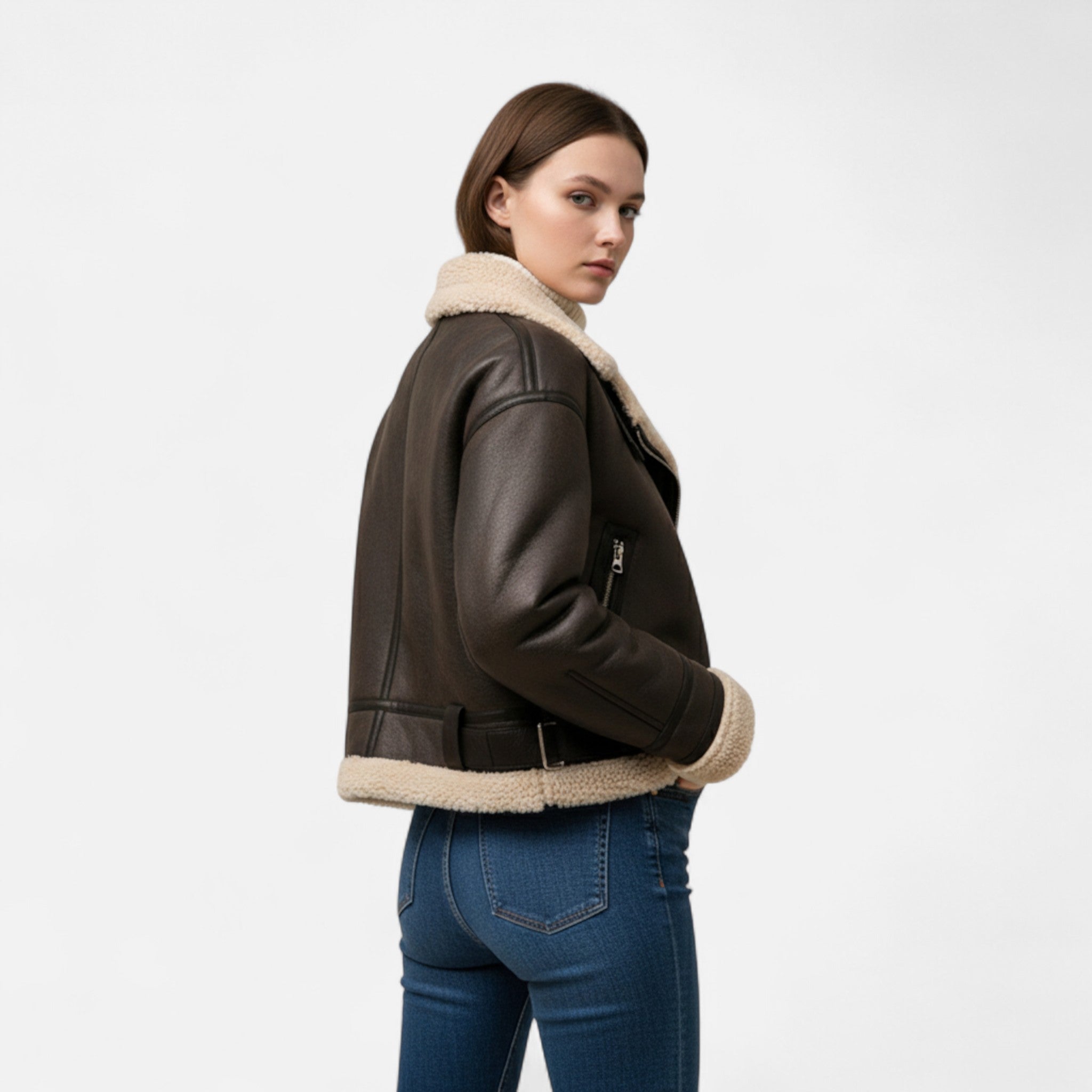 Sauvoire | Veste en fausse fourrure épaisse pour femme