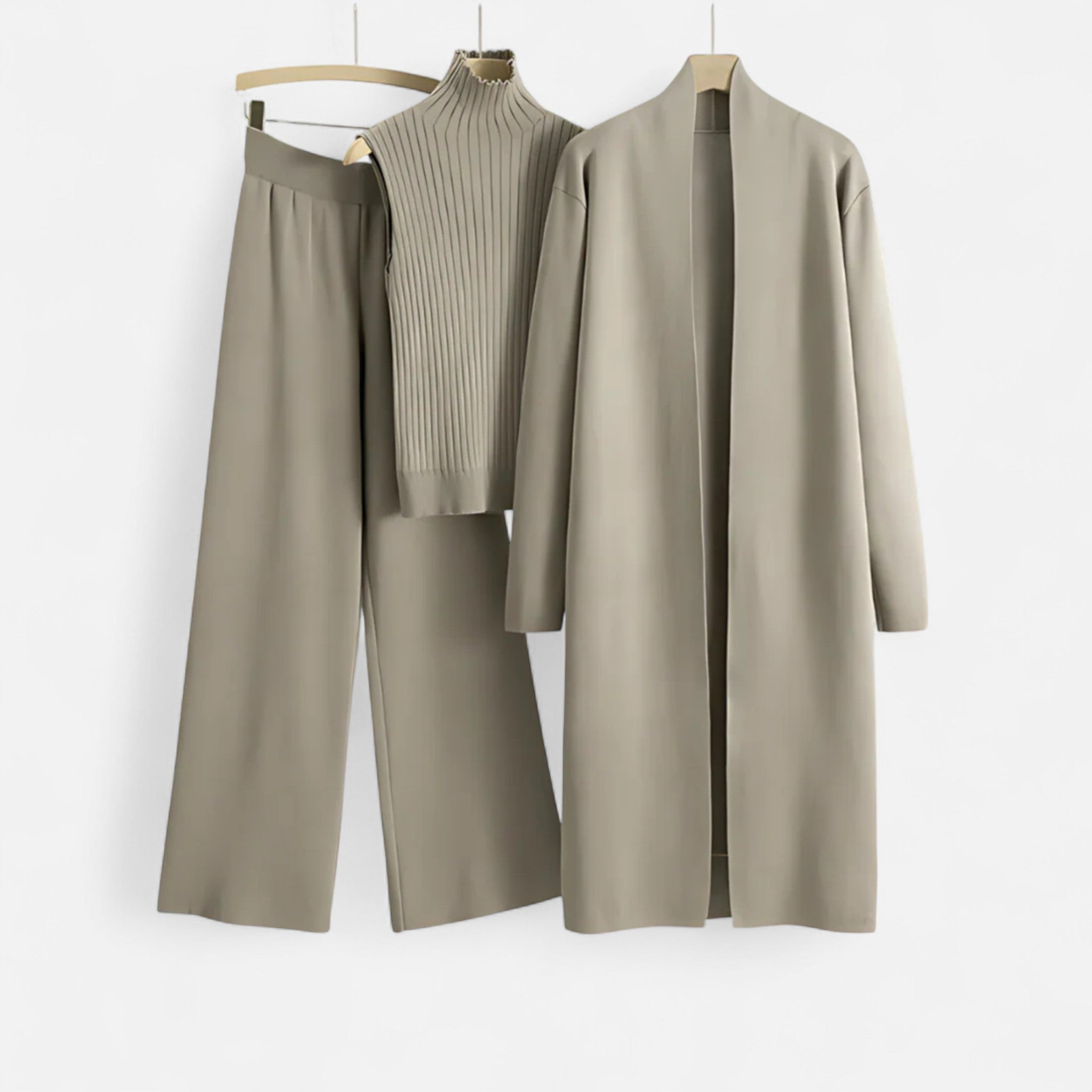 Sauvoire | Ensemble Tricot Trois Pièces Femme – Élégance Douce