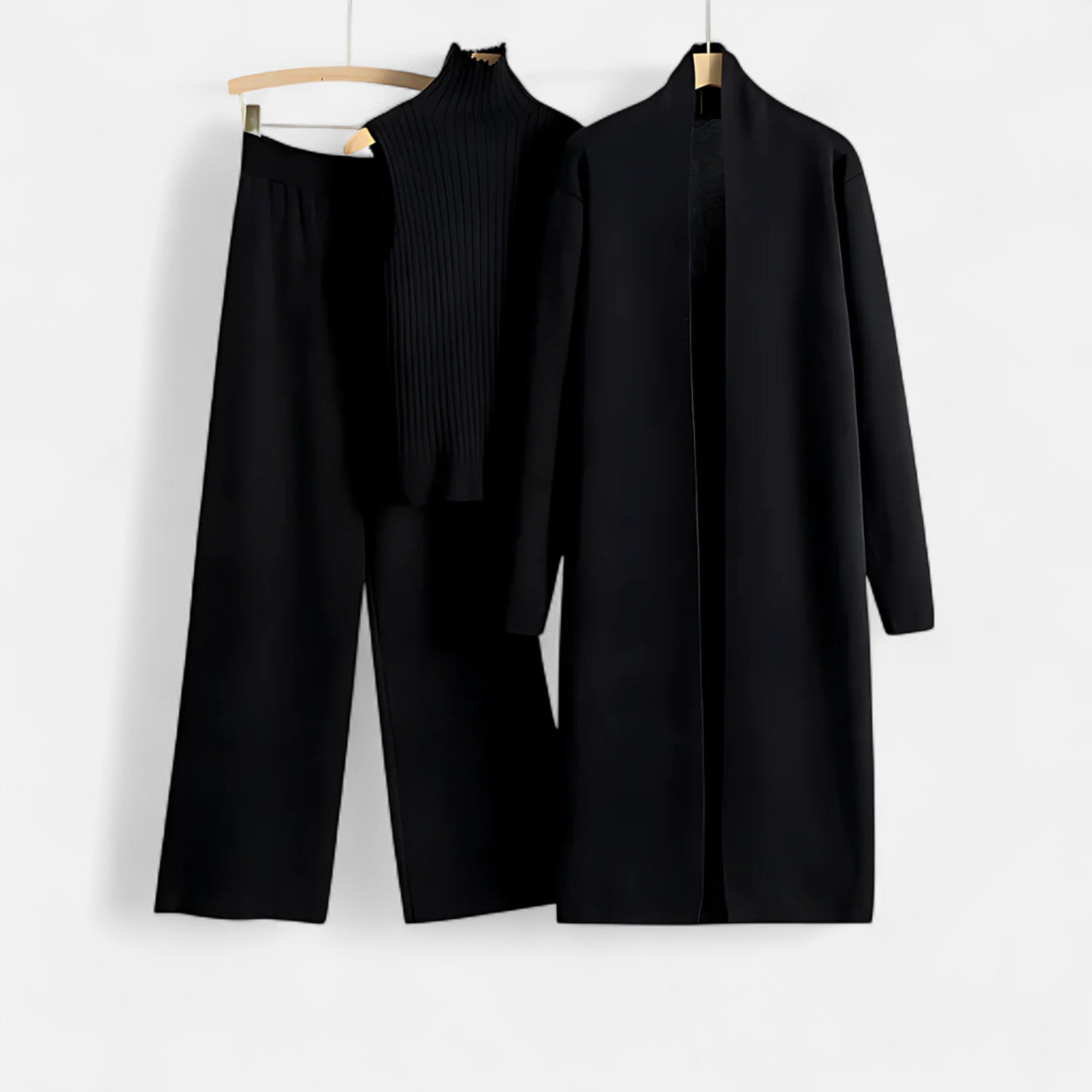 Sauvoire | Ensemble Tricot Trois Pièces Femme – Élégance Douce