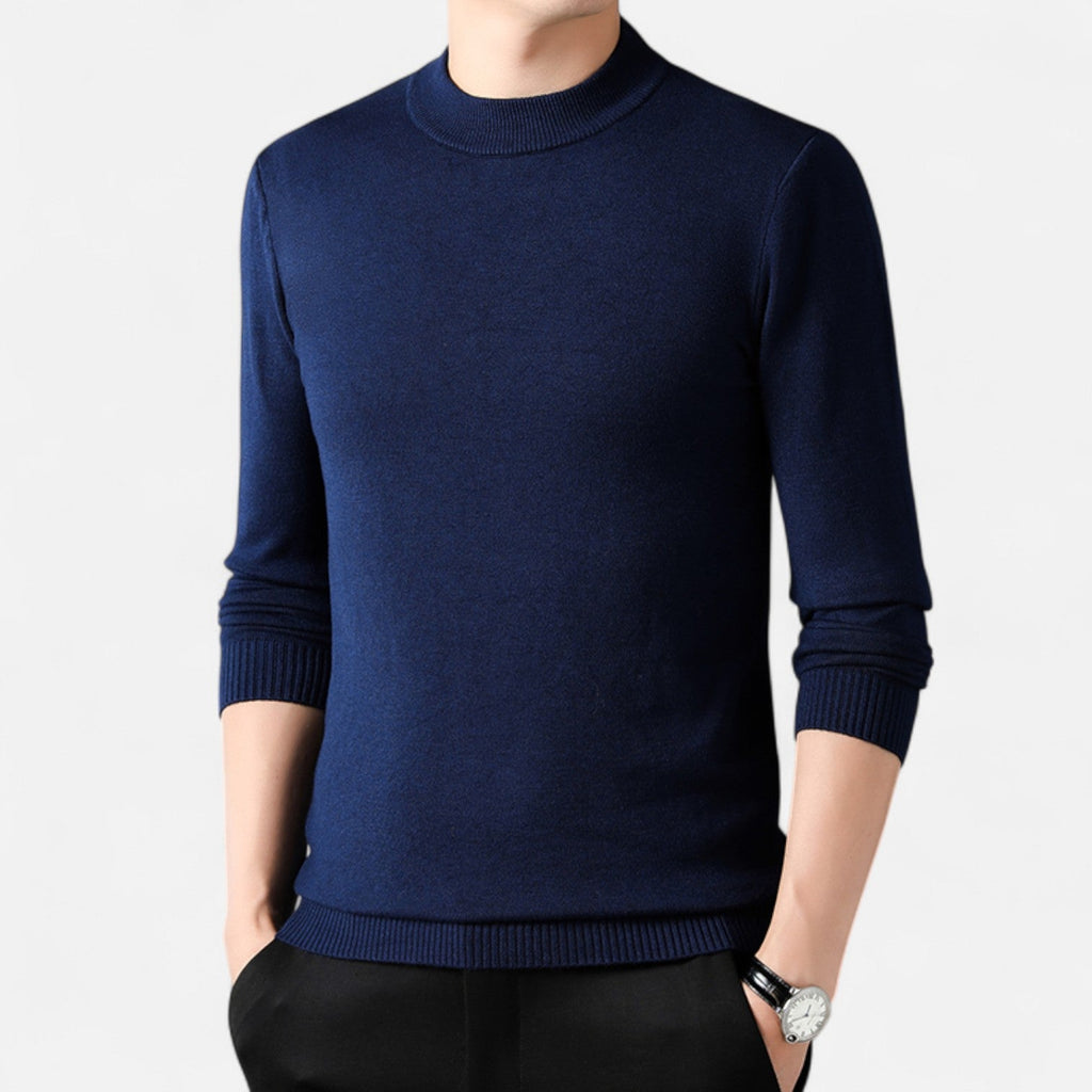 Sauvoire | Pull Homme en Maille Unie Col Héritage