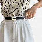 SauvoireParis | Ceinture Femme Fine Élégance Polyvalente