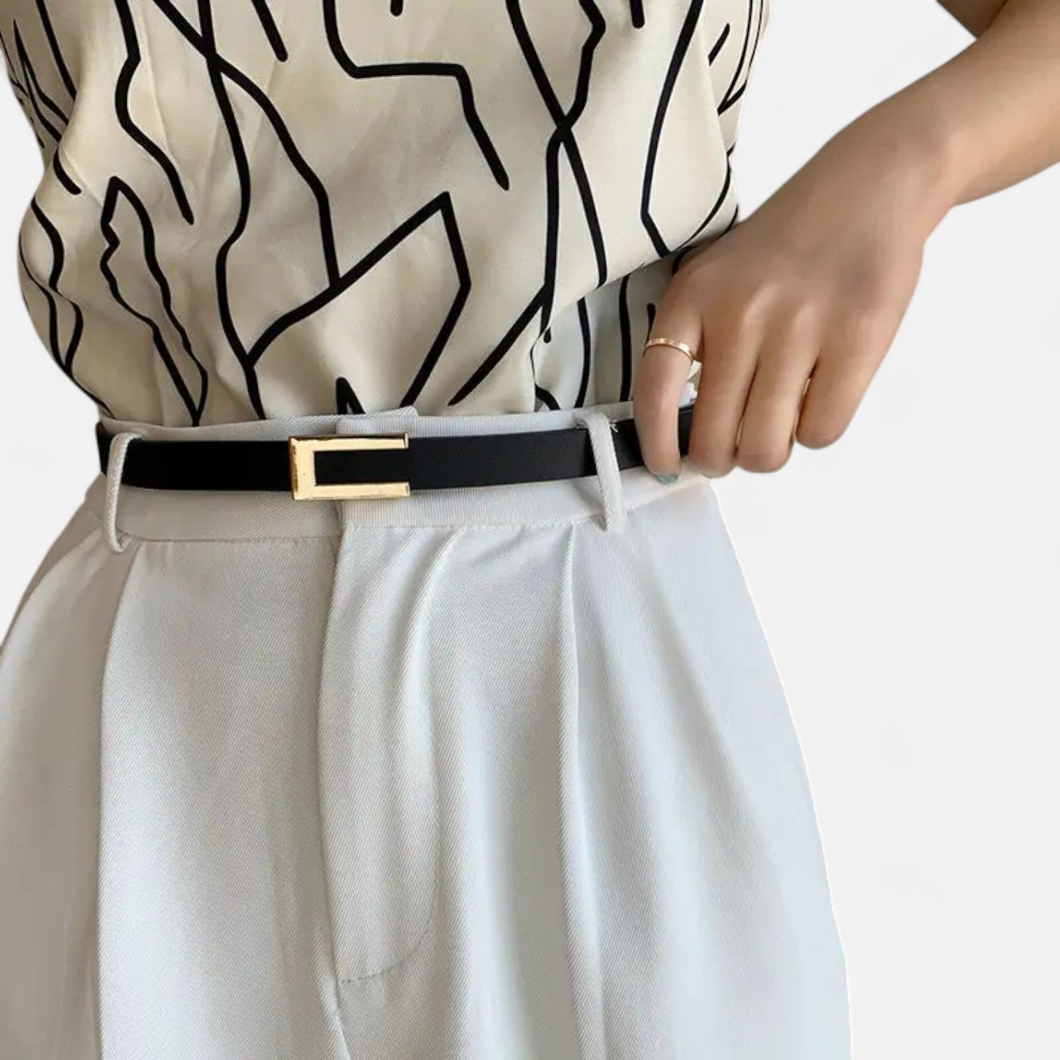 Sauvoire | Ceinture Femme Fine Élégance Polyvalente