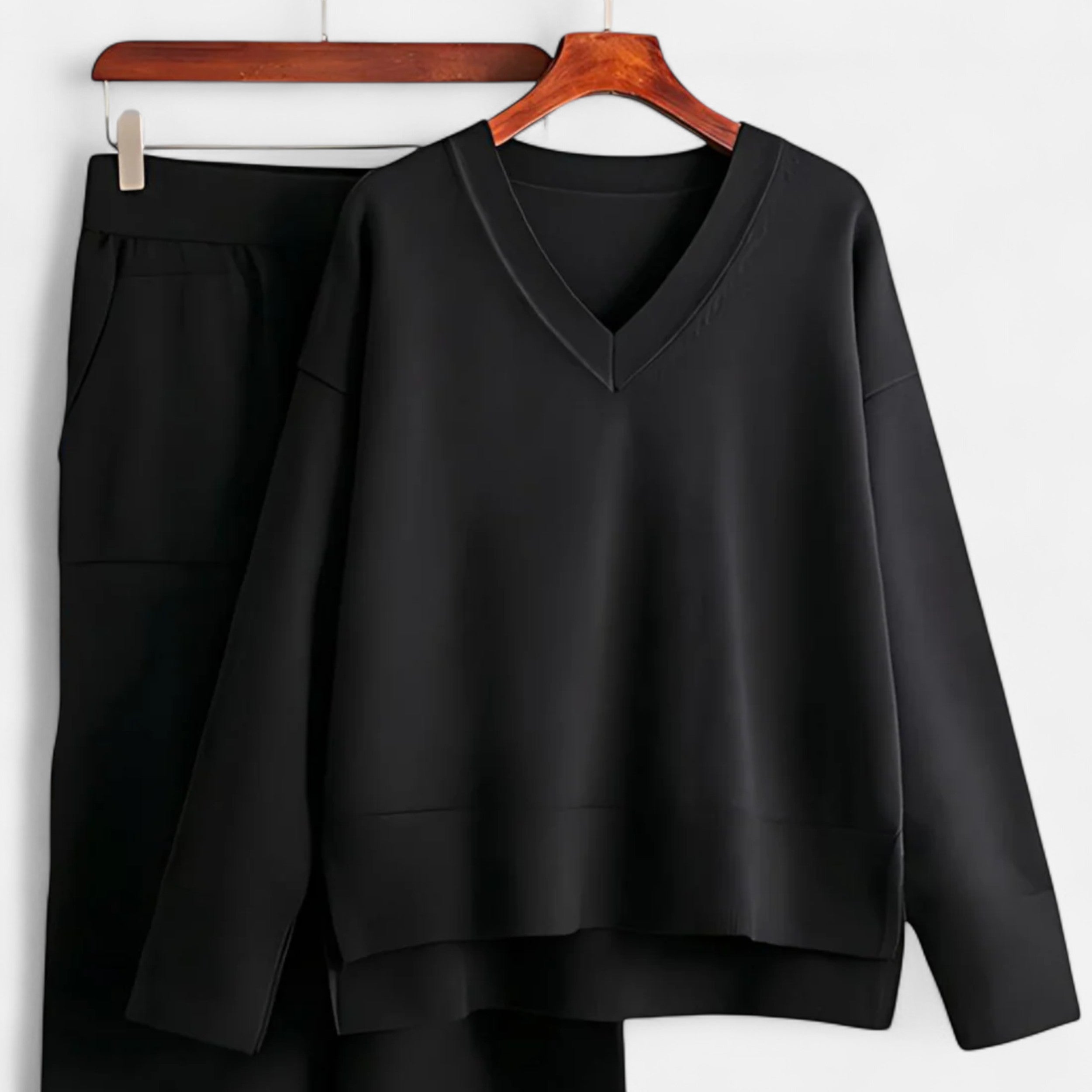 Sauvoire | Ensemble deux pièces de luxe à col en V