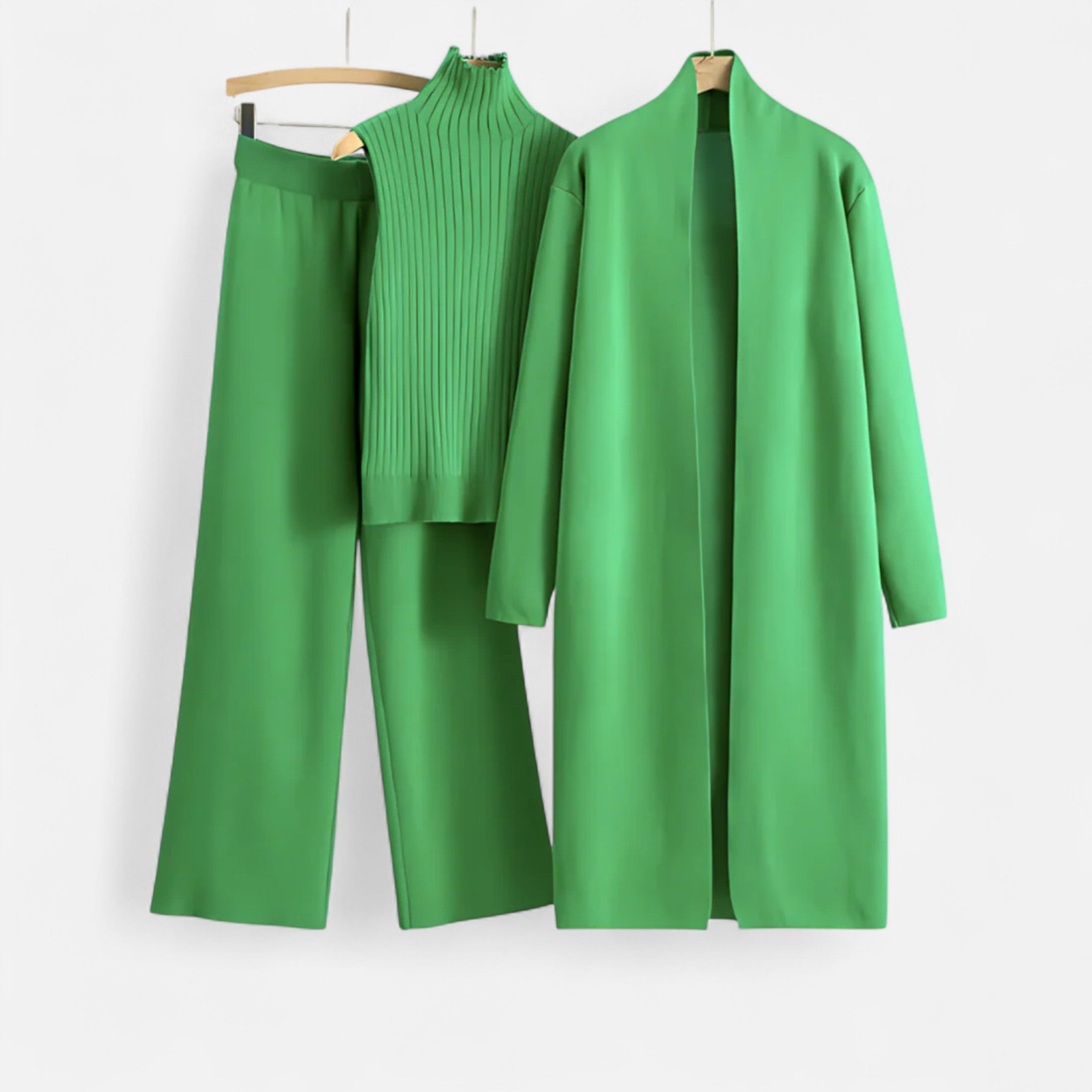 Sauvoire | Ensemble Tricot Trois Pièces Femme – Élégance Douce