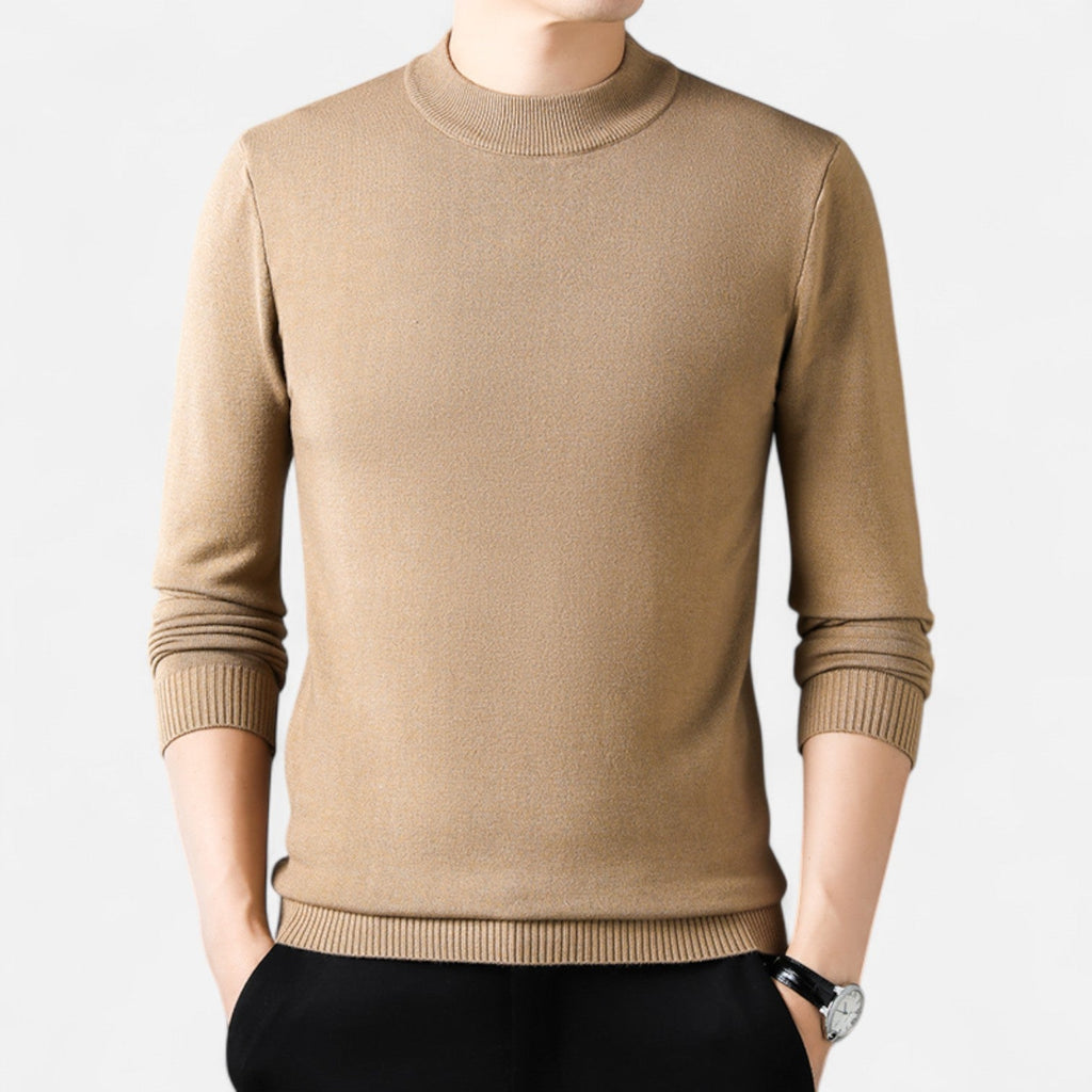 Sauvoire | Pull Homme en Maille Unie Col Héritage