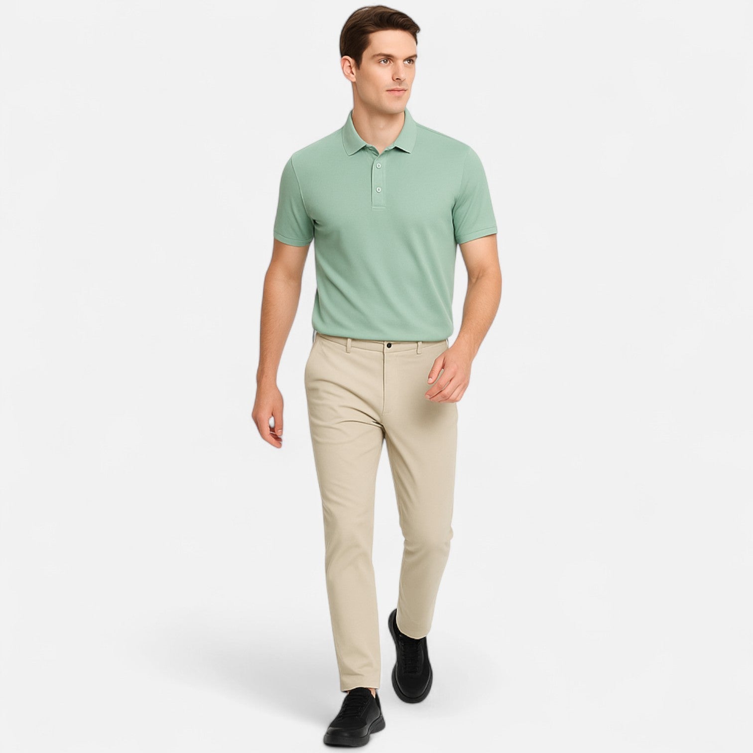 Sauvoiré | Polo Homme Uni Respirant Style Riviera