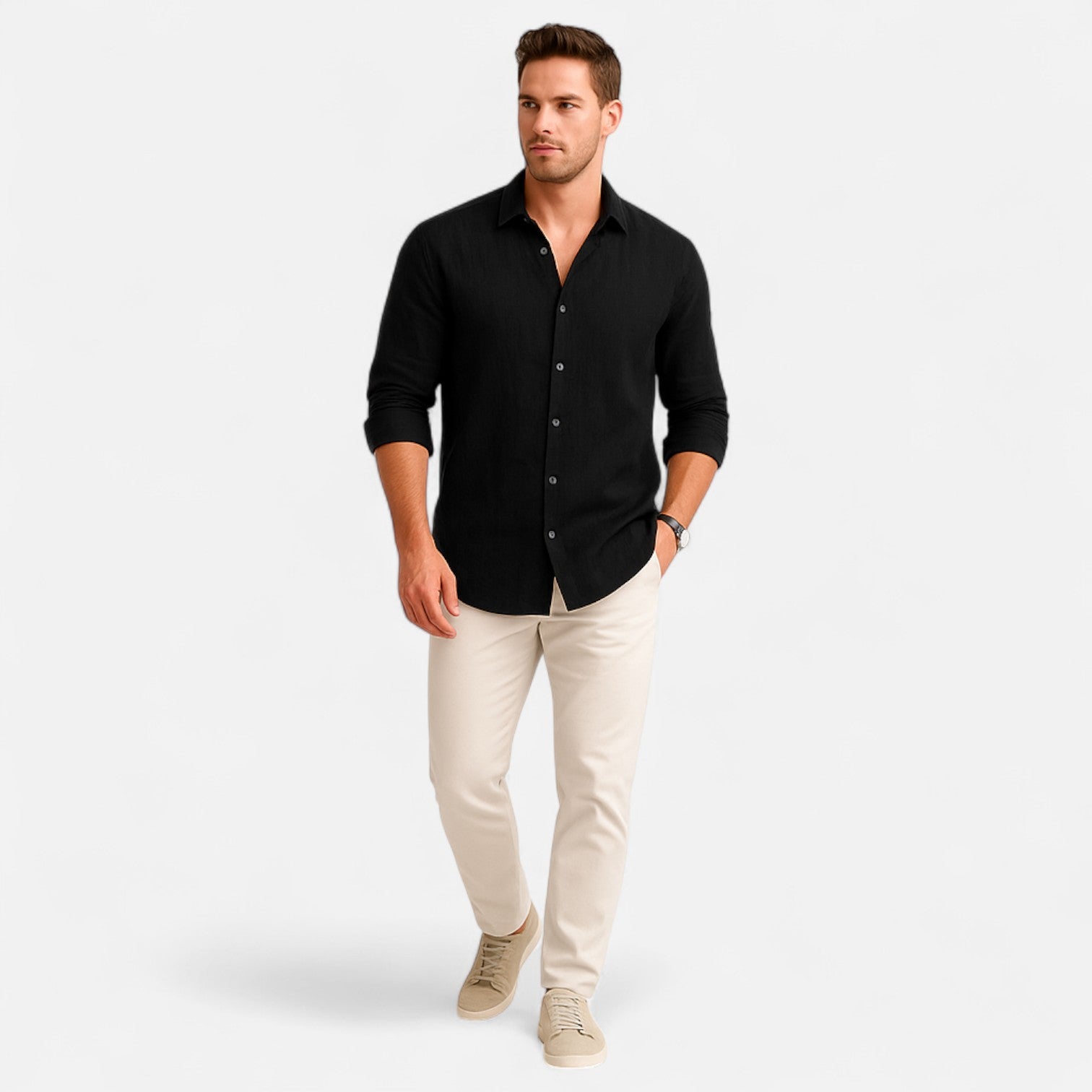 Sauvoire | Chemise Homme Lin Coton Style Riviera