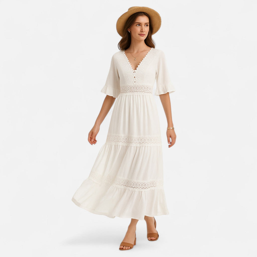Sauvoire | Robe Femme en Dentelle Bohème