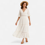 SauvoireParis Robe Femme en Dentelle
