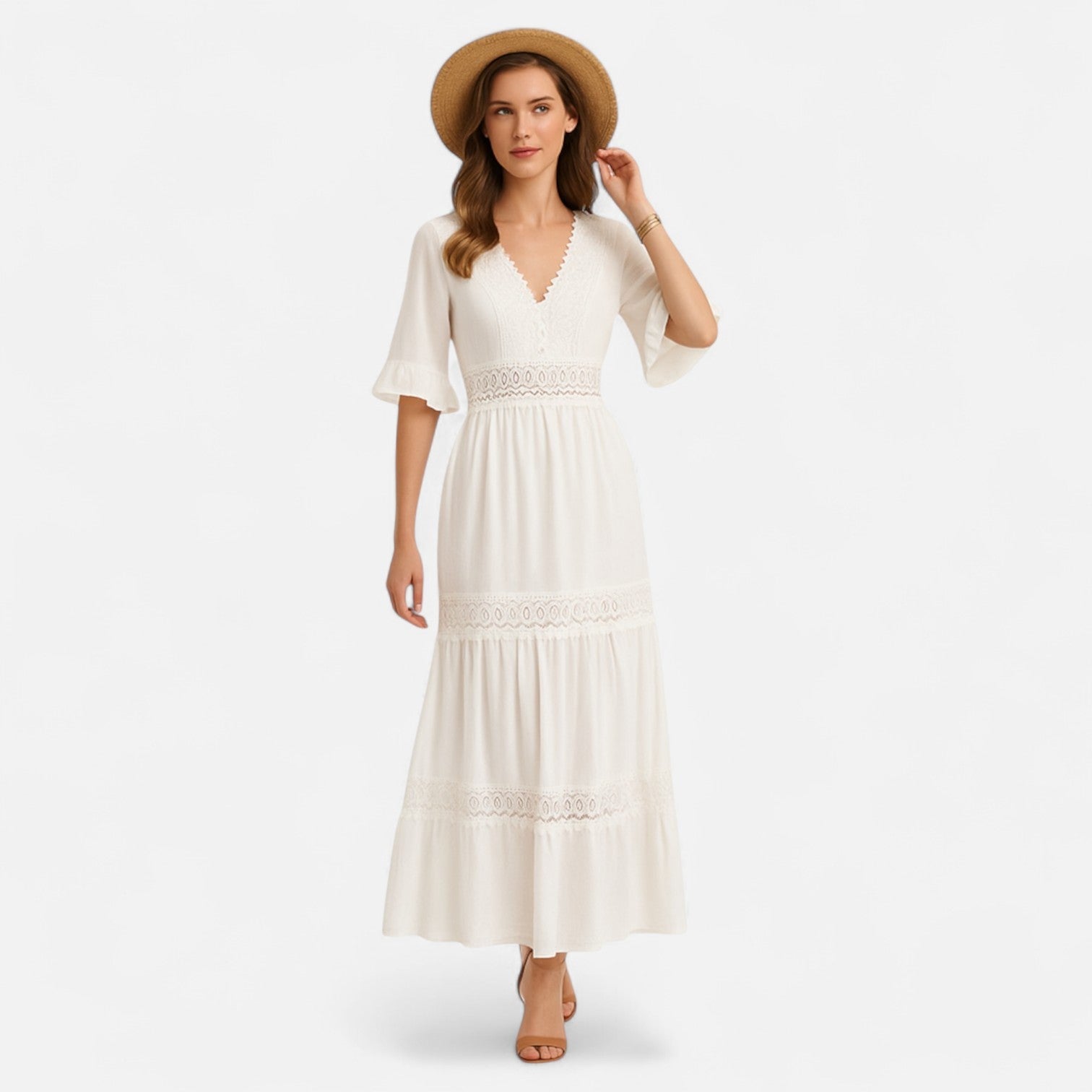 Sauvoire | Robe Femme en Dentelle Bohème