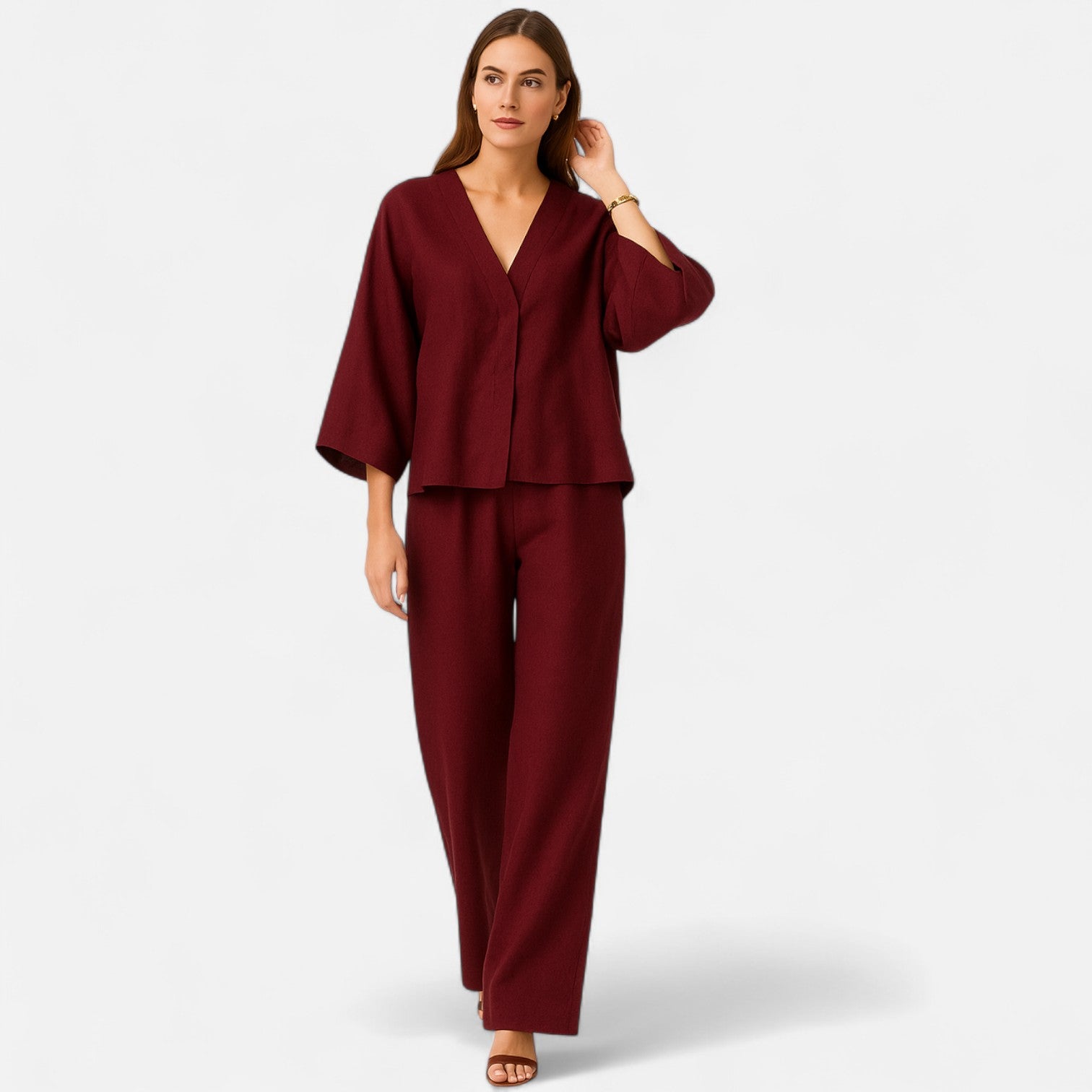 Sauvoire | Ensemble Femme 2 Pièces en Lin et Coton