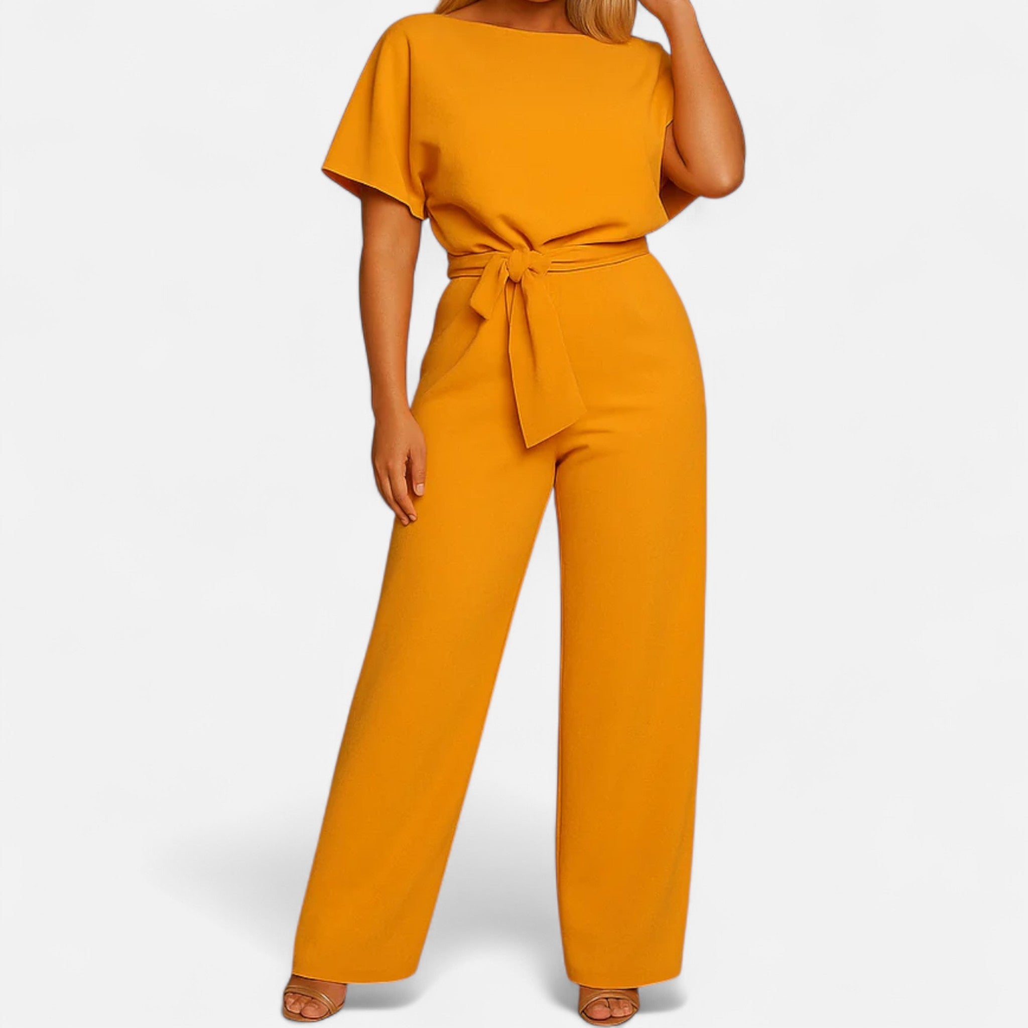 Sauvoire | Combinaison Femme Ajustée – Détail Lacé Élégant