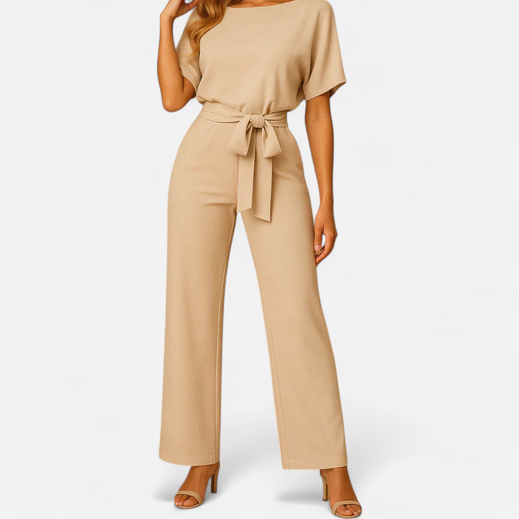 Sauvoire | Combinaison Femme Ajustée – Détail Lacé Élégant