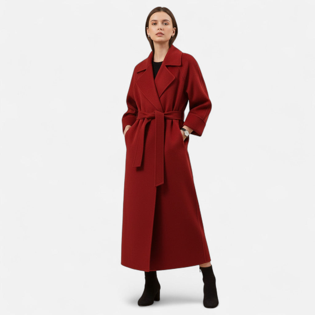 Sauvoire | Manteau Femme Réversible en Cachemire – Col Large