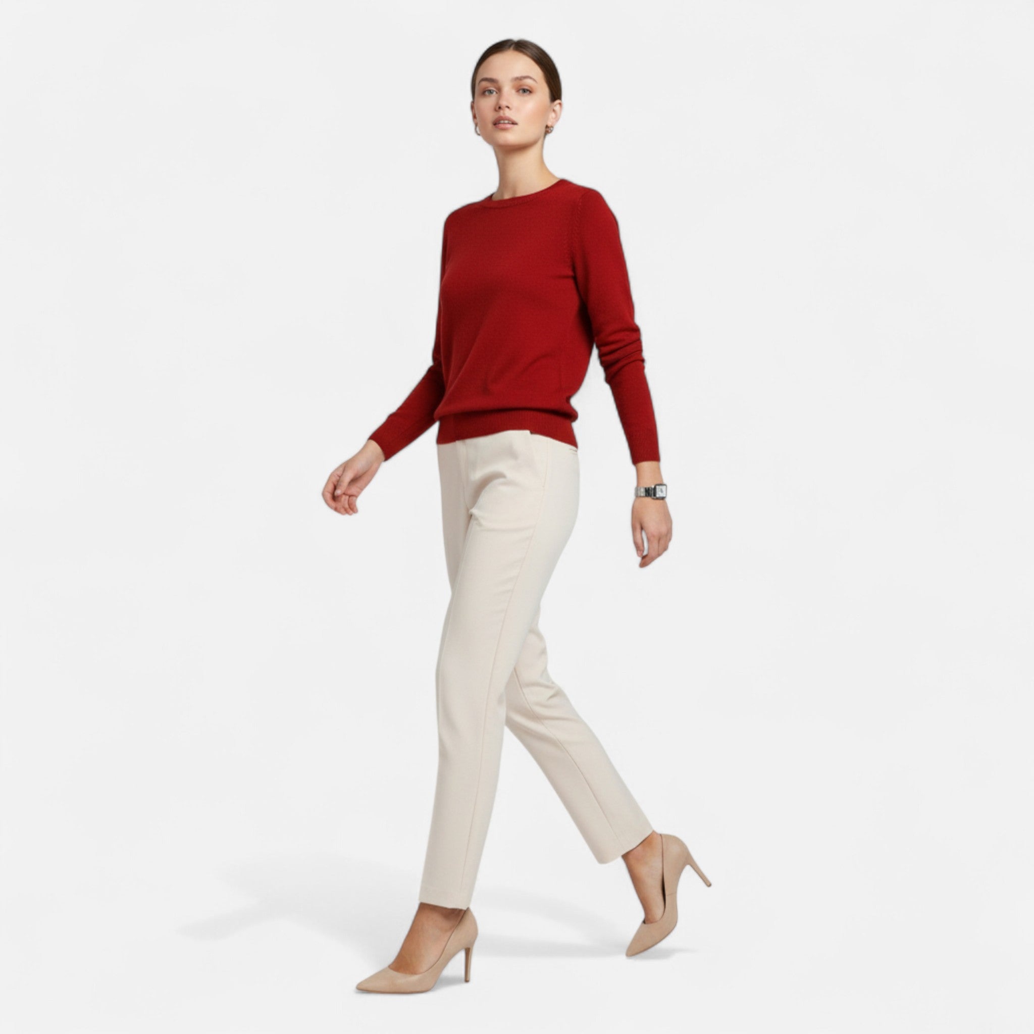 Sauvoire | Pull Femme en Laine Mérinos – Col Rond