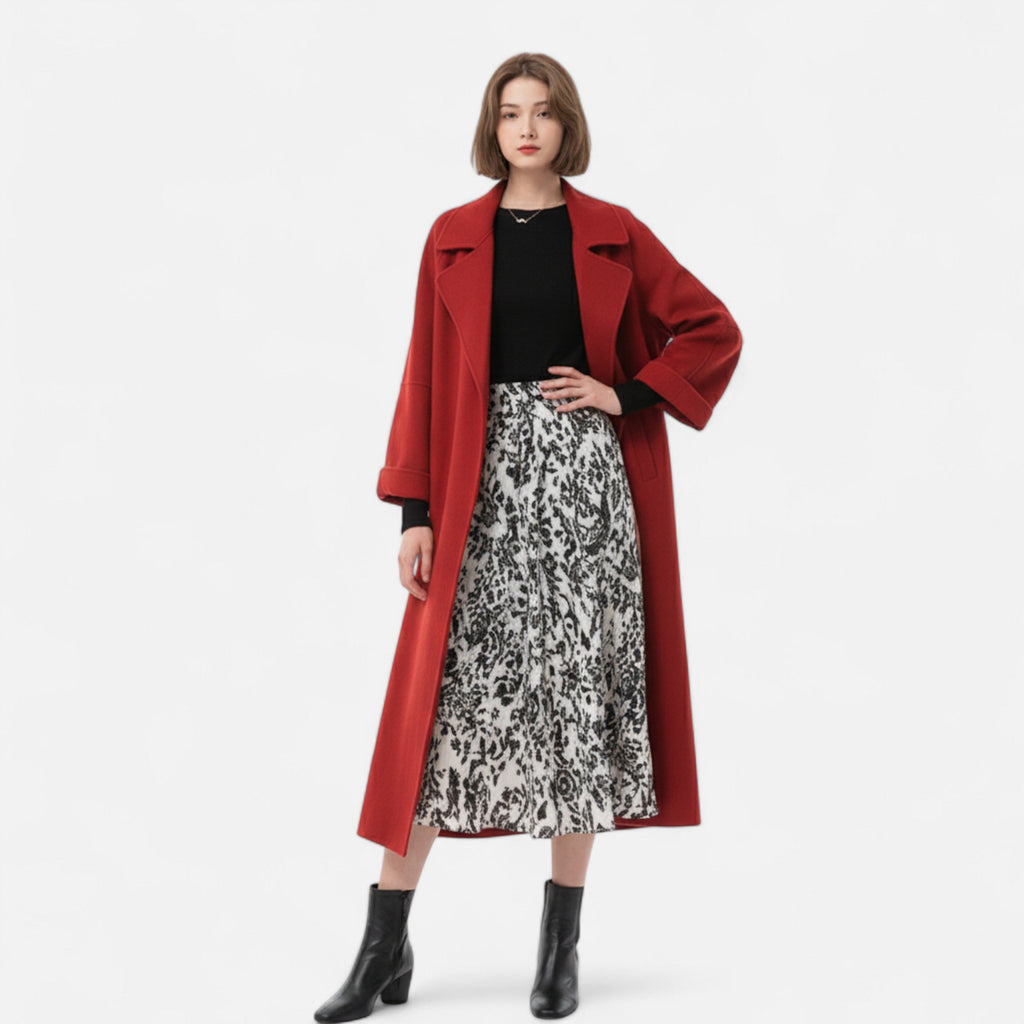 Sauvoire | Manteau élégant pour femme - Style cache-cœur