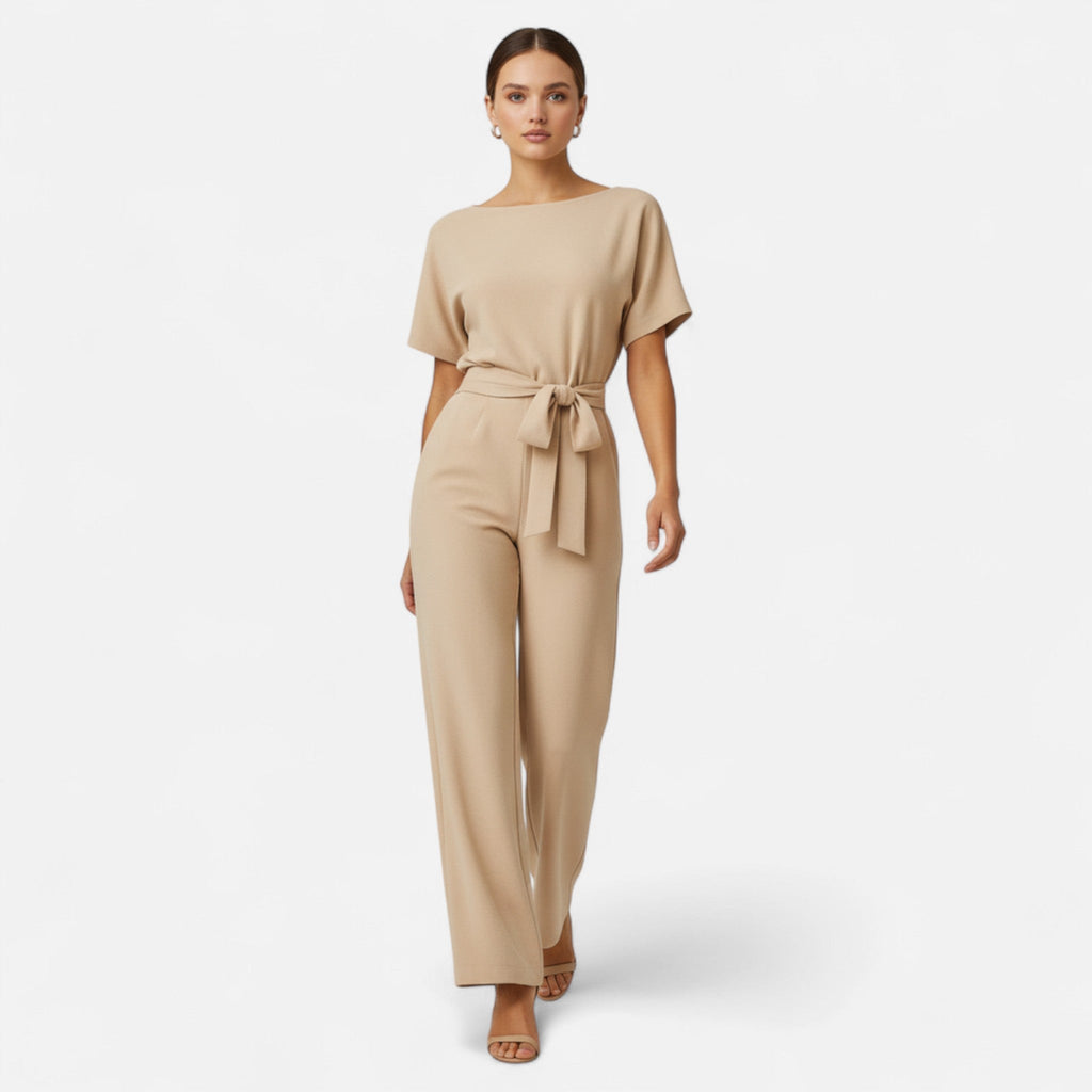 Sauvoire | Combinaison Femme Ajustée – Détail Lacé Élégant