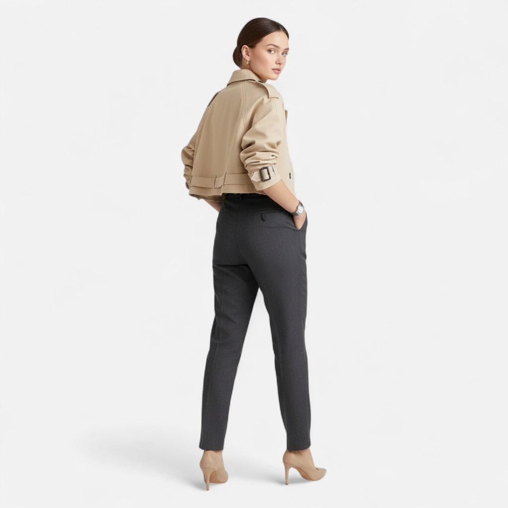 Sauvoire | Trench Court Femme – Élégance Contemporaine