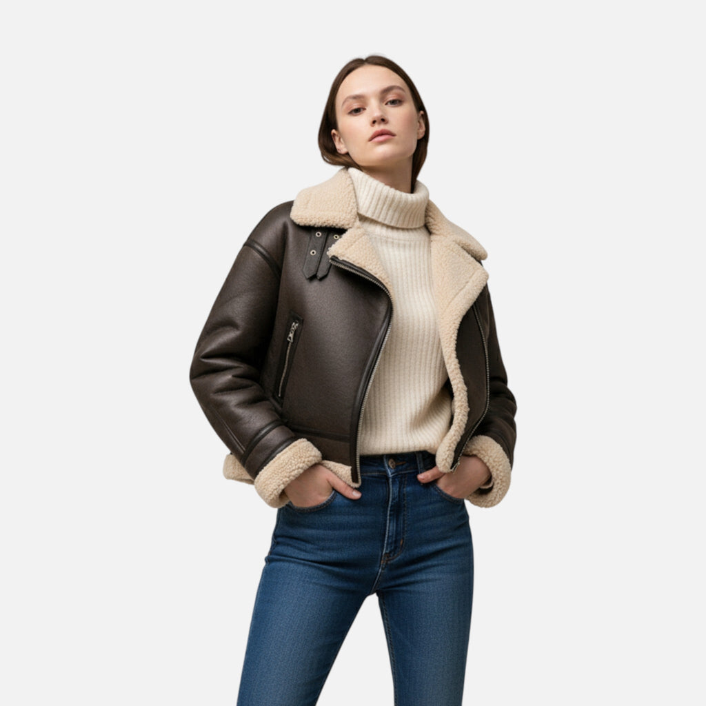 Sauvoire | Veste en fausse fourrure épaisse pour femme