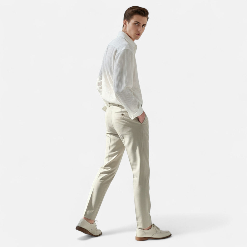 Sauvoire | Chemise Homme Ample – Manches Longues Élégance Décontractée