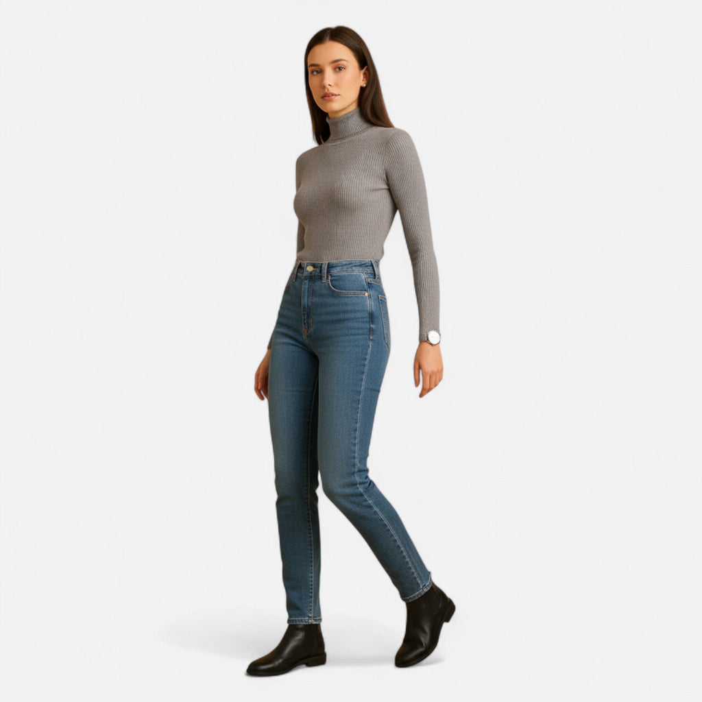 Sauvoire | Pull Col Roulé Femme en Maille Élégante