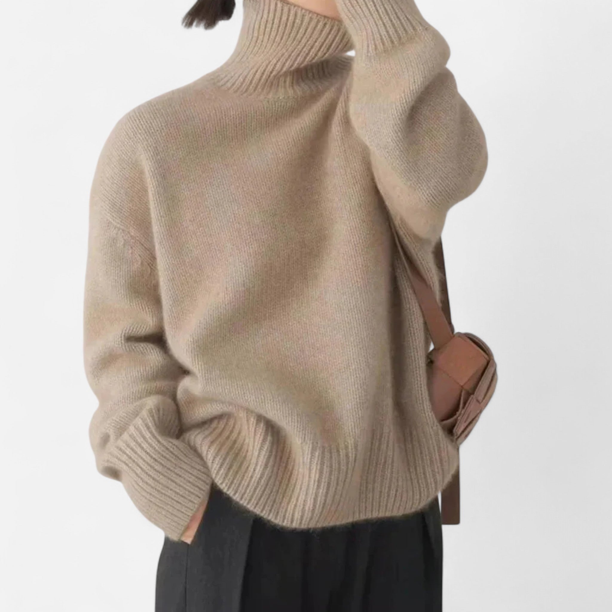 Sauvoire | Pull Col Roulé Femme en Maille Douce