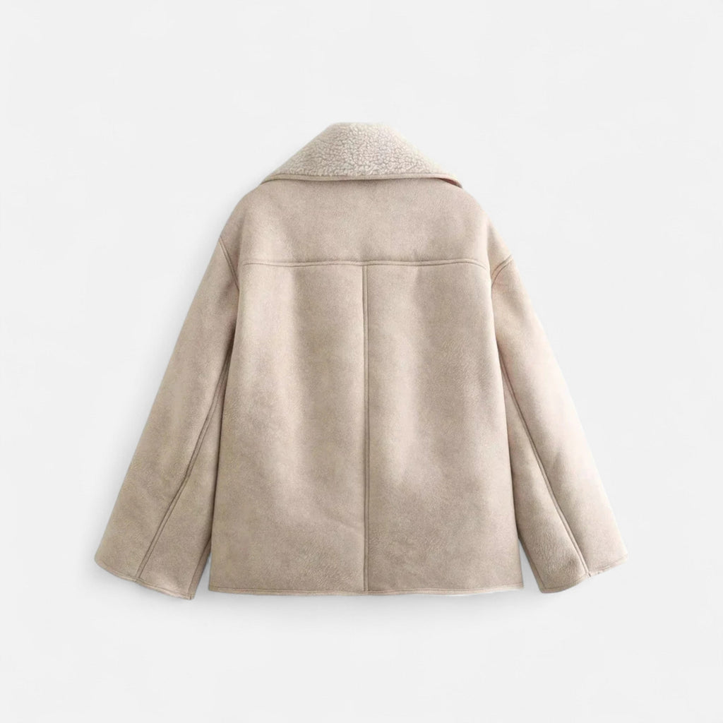 Sauvoire | Courte veste de luxe en shearling pour femme
