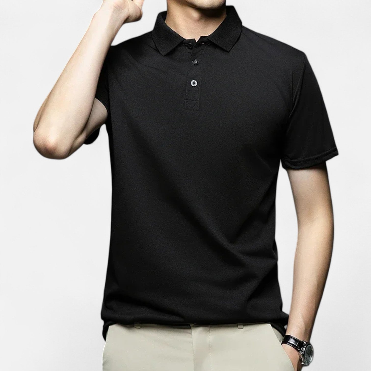 Sauvoiré | Polo Homme Uni Respirant Style Riviera