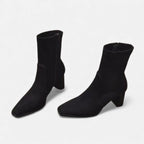 SauvoireParis | Bottines Femme Tendance – Talons Hauts Effet Suède