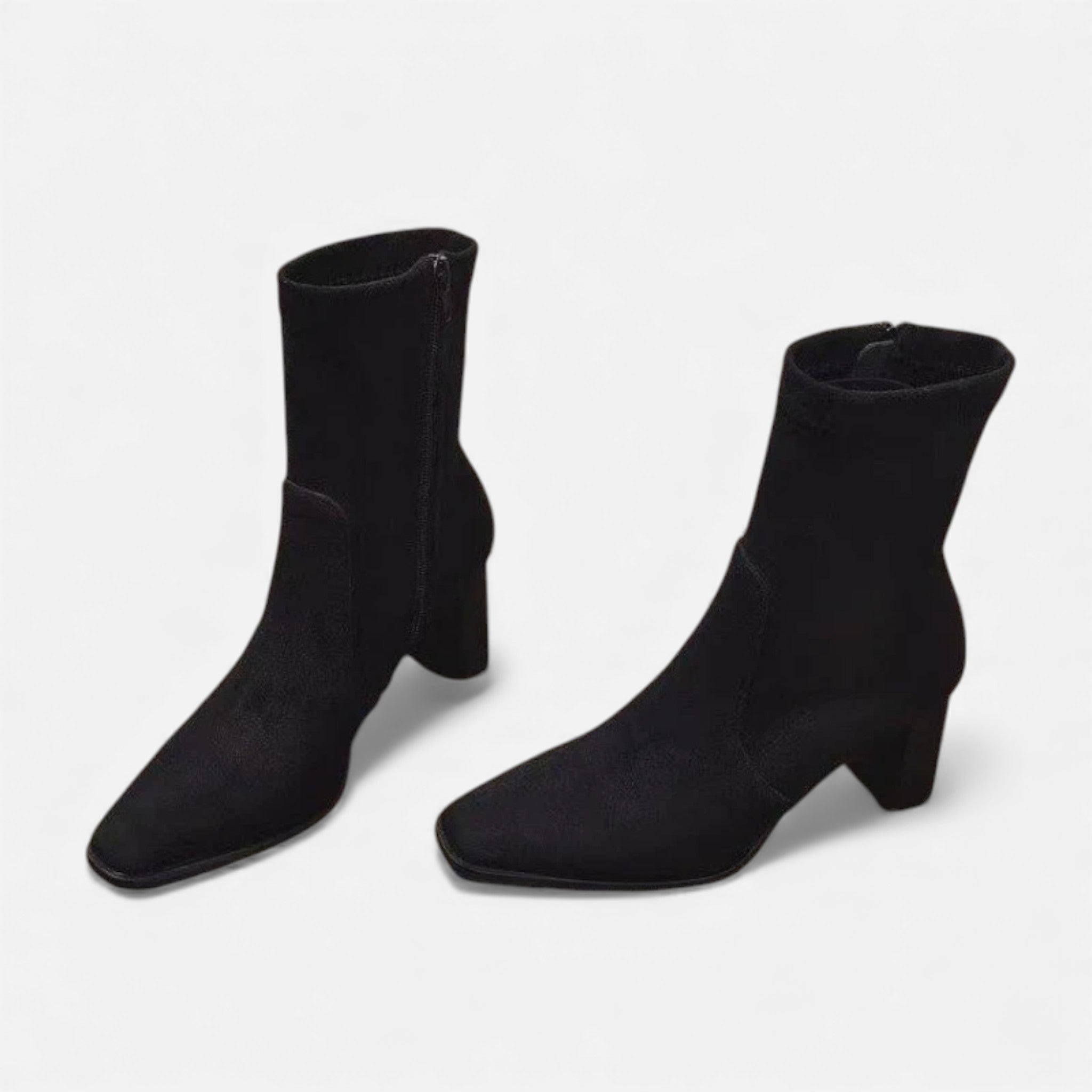 SauvoireParis | Bottines Femme Tendance – Talons Hauts Effet Suède