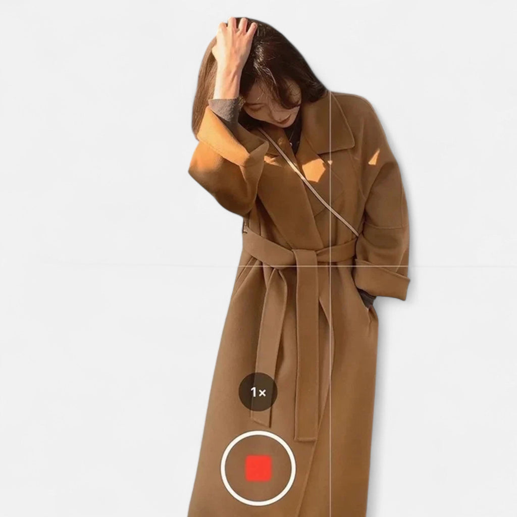 Sauvoire | Manteau élégant pour femme - Style cache-cœur