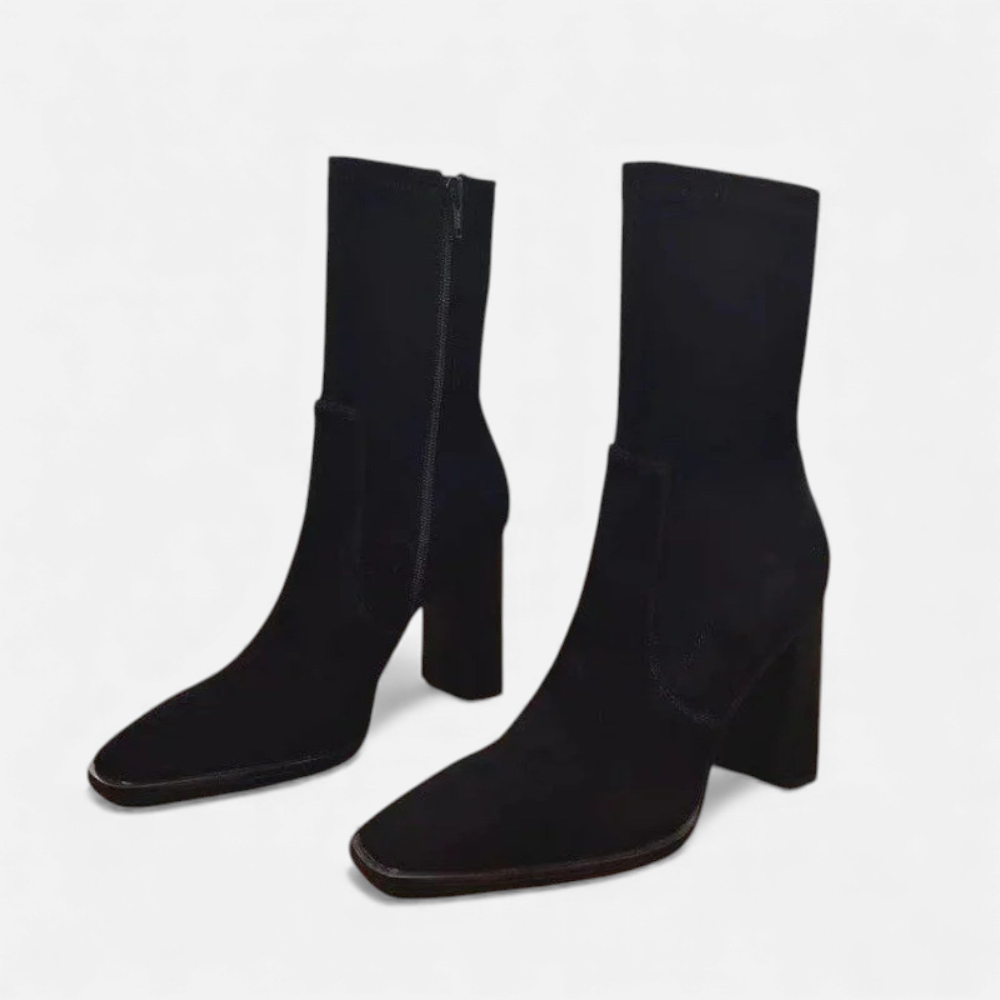 SauvoireParis | Bottines Femme Tendance – Talons Hauts Effet Suède