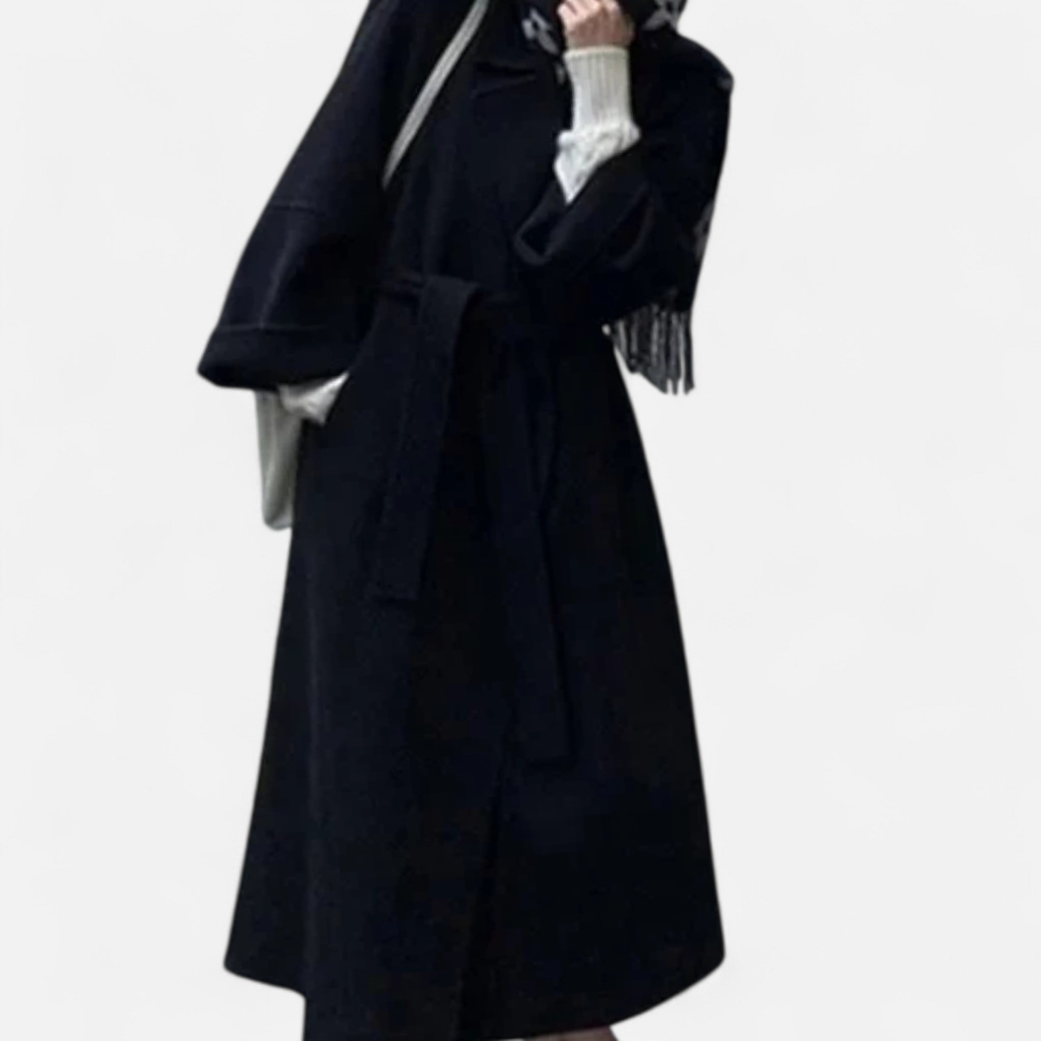 Sauvoire | Manteau Femme Réversible en Cachemire – Col Large