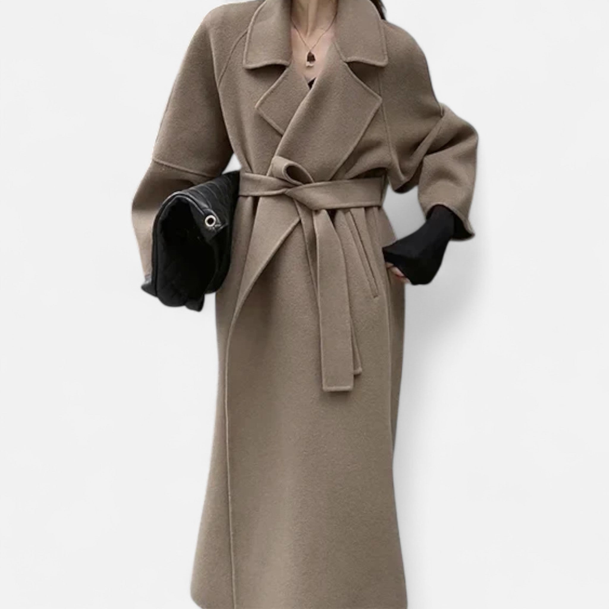 Sauvoire | Manteau Femme Réversible en Cachemire – Col Large