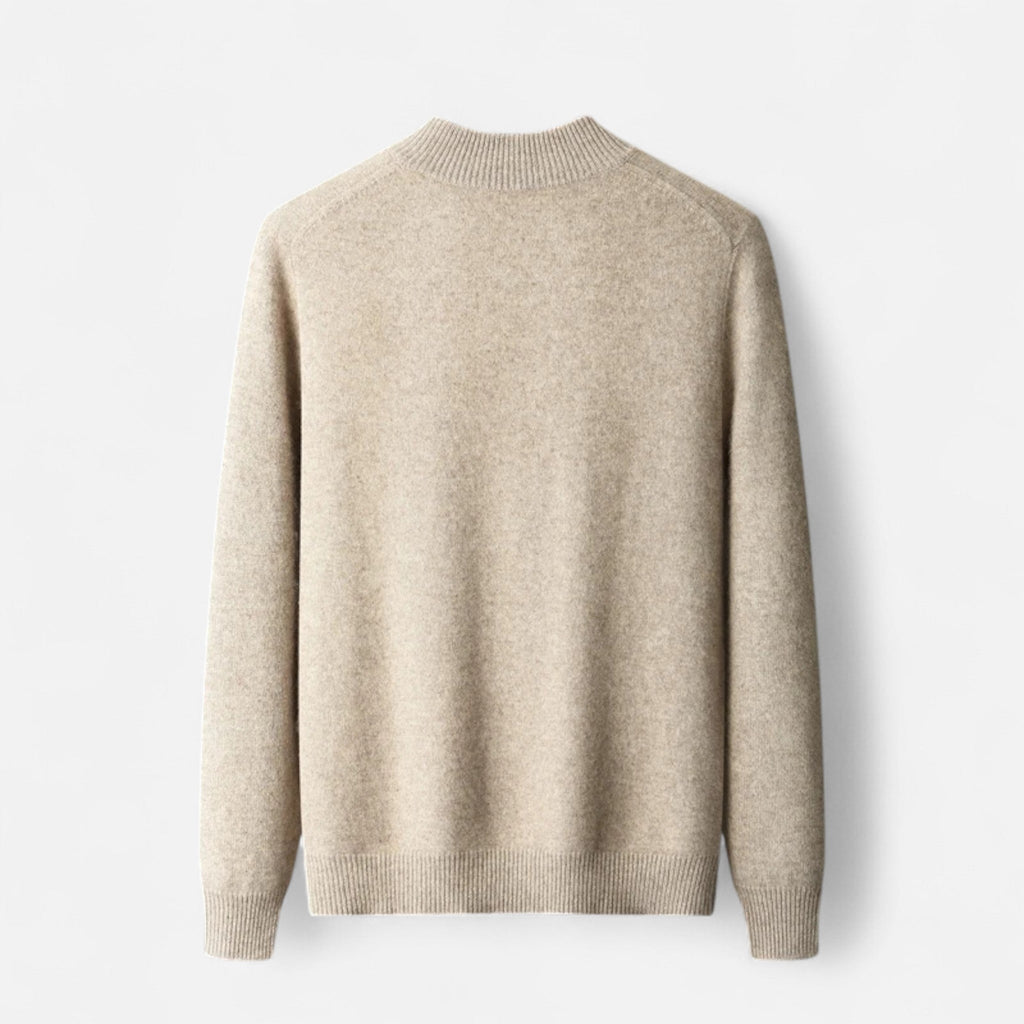 Sauvoire | Gilet Zippé Homme en Laine Mérinos – Col Montant