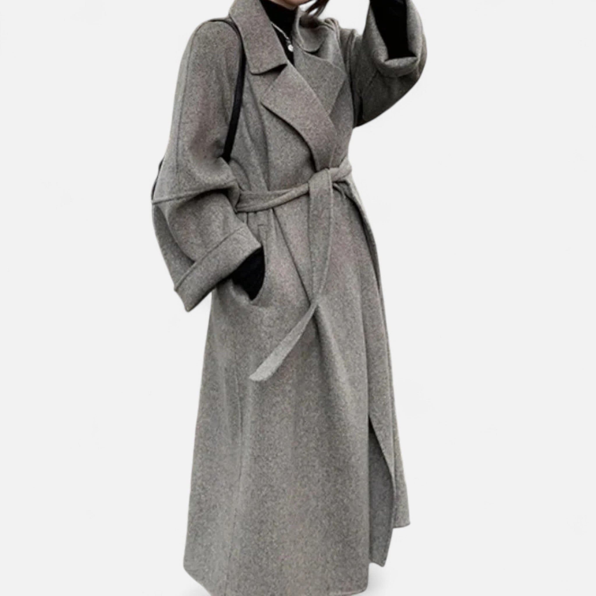 Sauvoire | Manteau Femme Réversible en Cachemire – Col Large