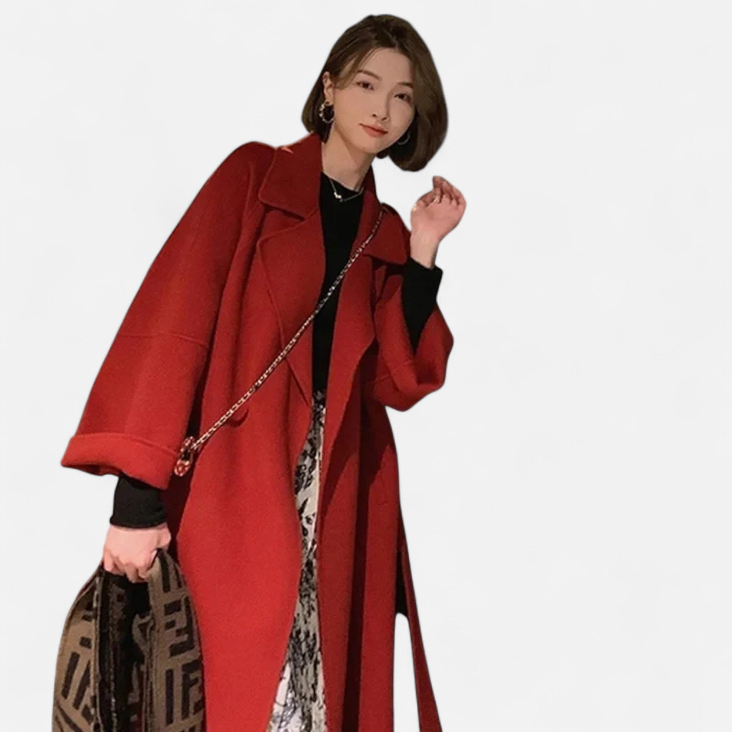 Sauvoire | Manteau élégant pour femme - Style cache-cœur