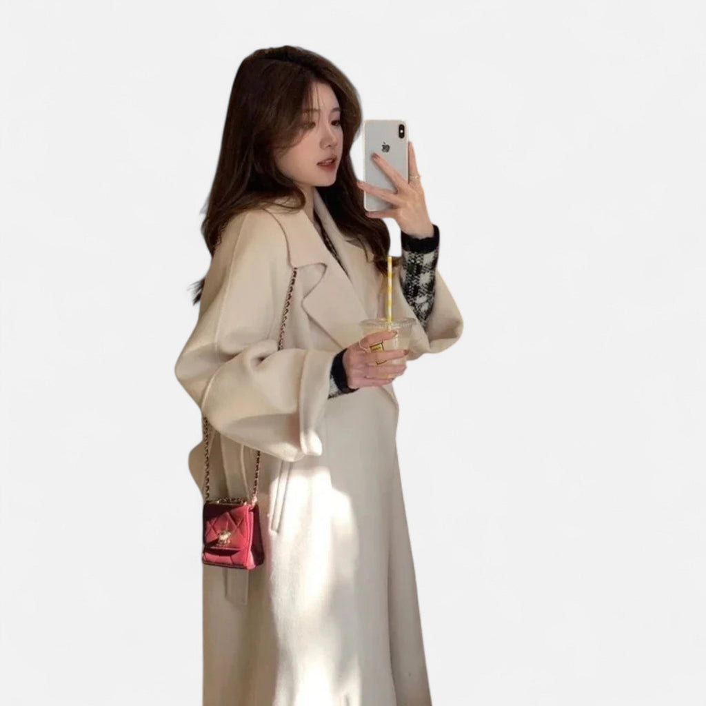 Sauvoire | Manteau élégant pour femme - Style cache-cœur