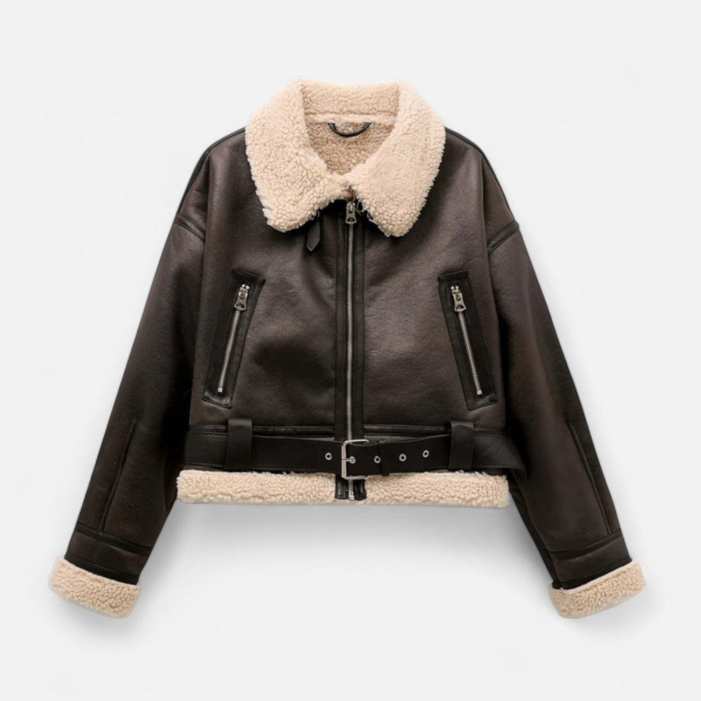 Sauvoire | Veste en fausse fourrure épaisse pour femme