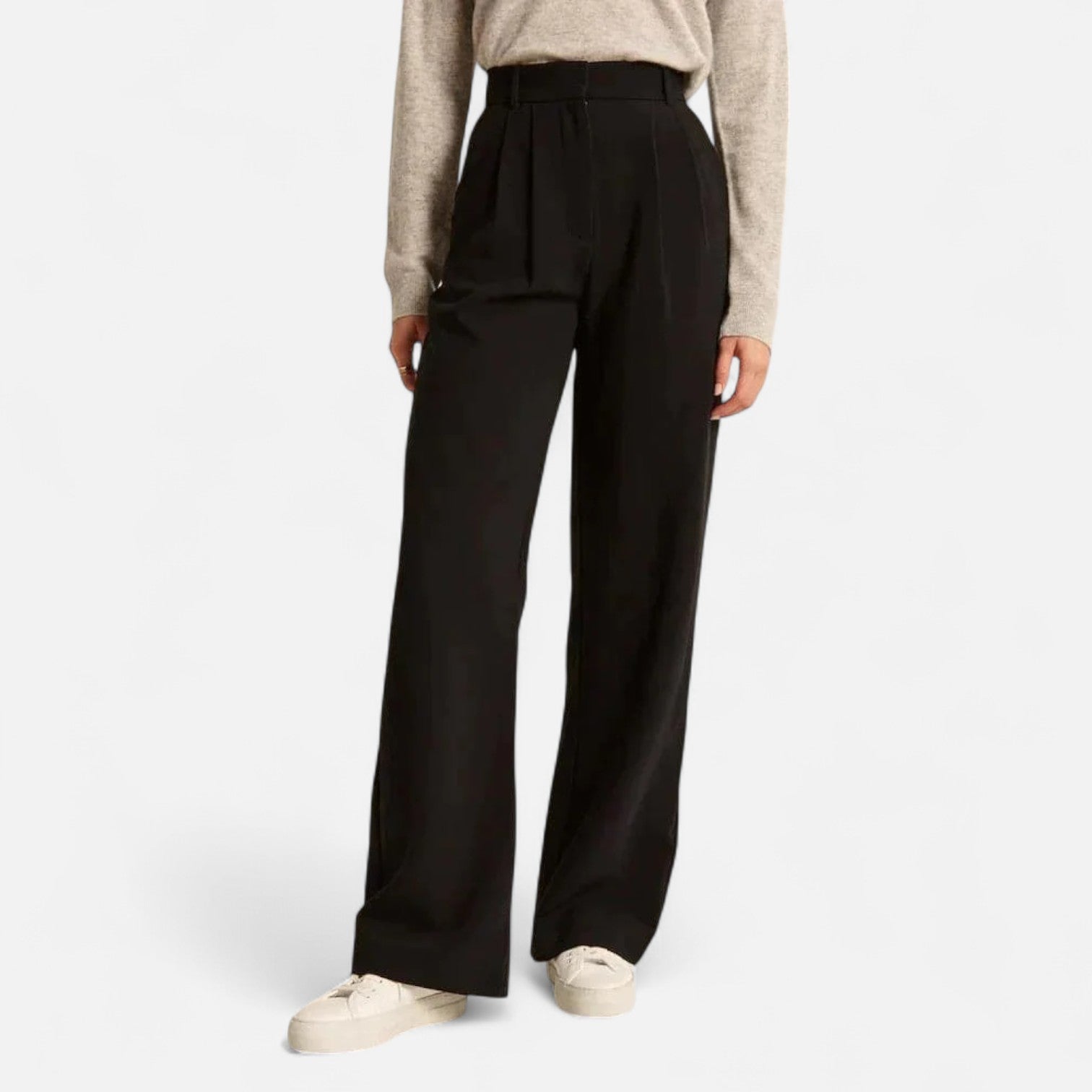 Sauvoire | Pantalon Femme Taille Haute Coupe Palazzo