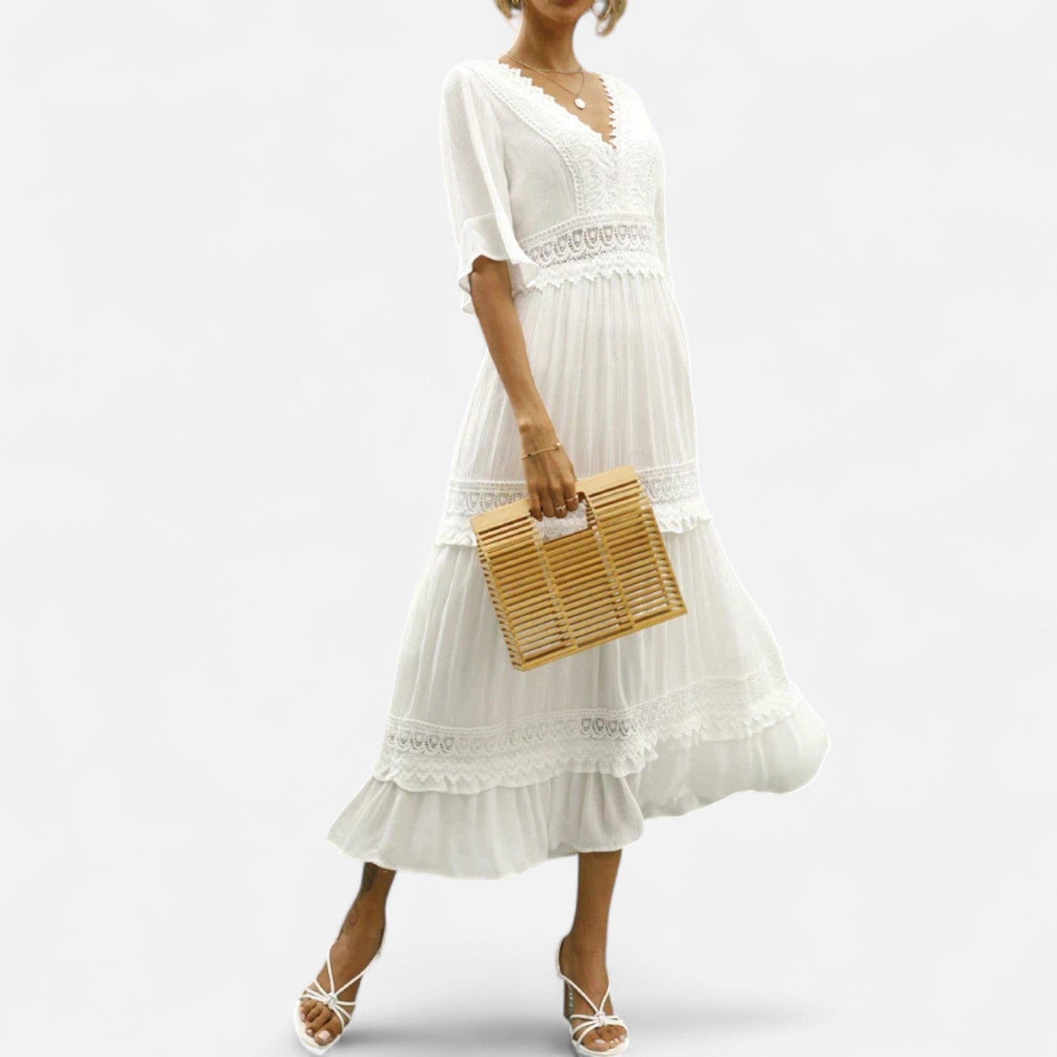 Sauvoire | Robe Femme en Dentelle Bohème