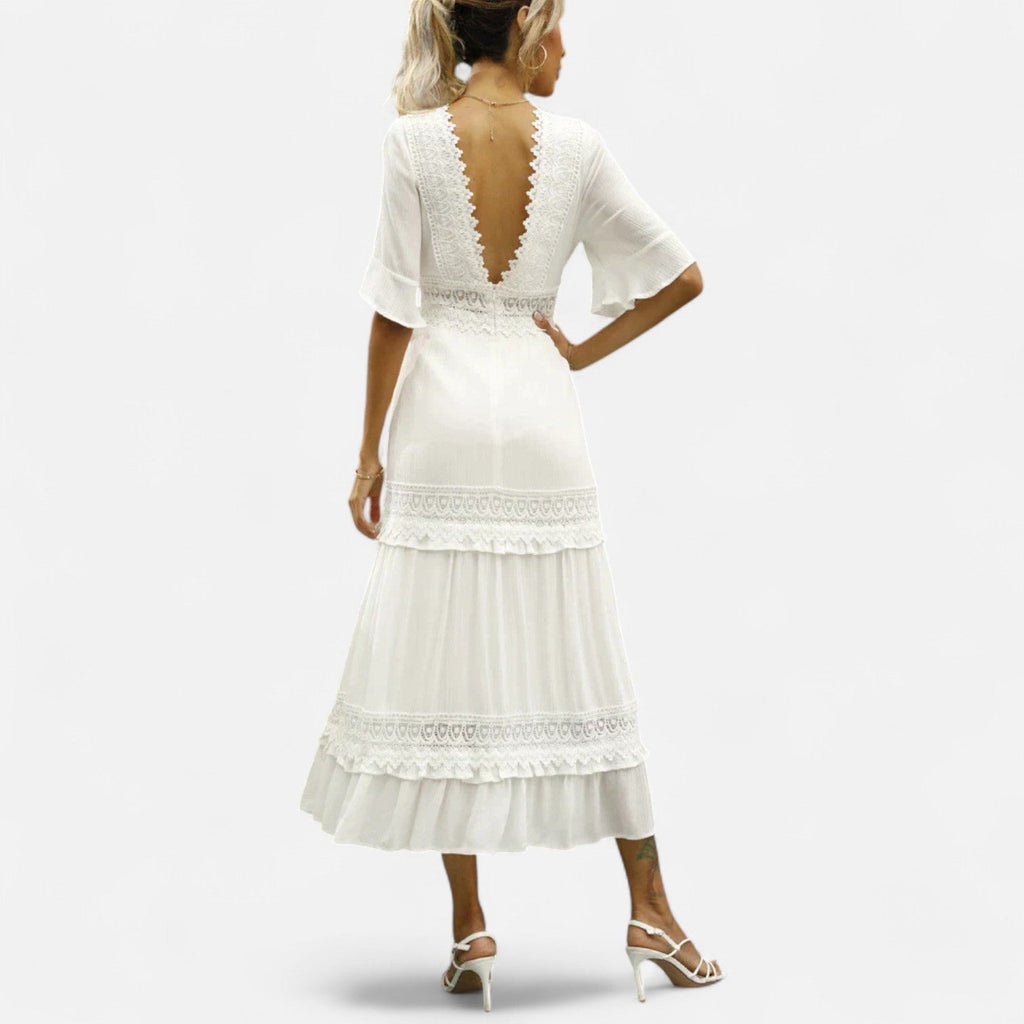 Sauvoire | Robe Femme en Dentelle Bohème