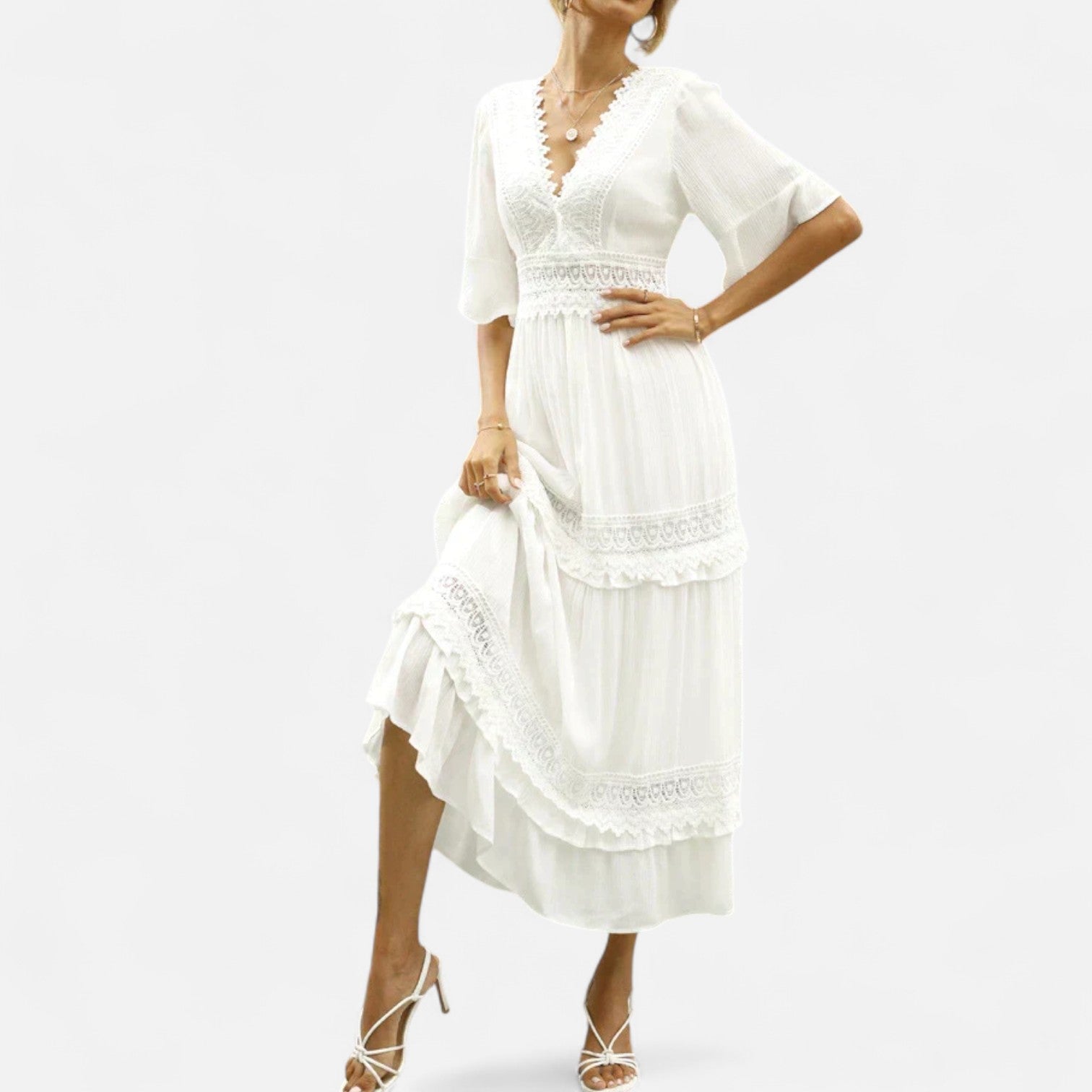 Sauvoire | Robe Femme en Dentelle Bohème