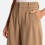 SauvoireParis | Pantalon Femme Taille Haute Coupe Palazzo