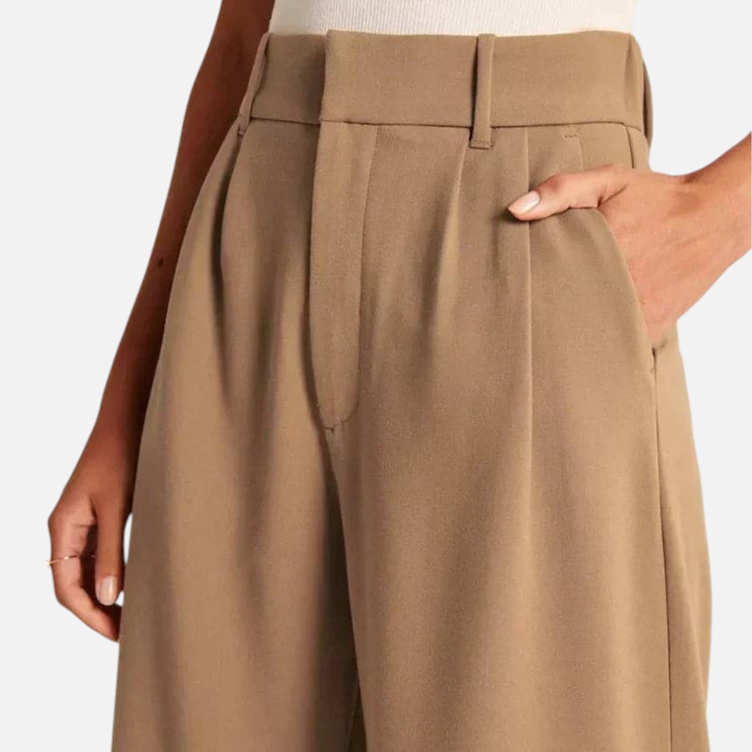 Sauvoire | Pantalon Femme Taille Haute Coupe Palazzo