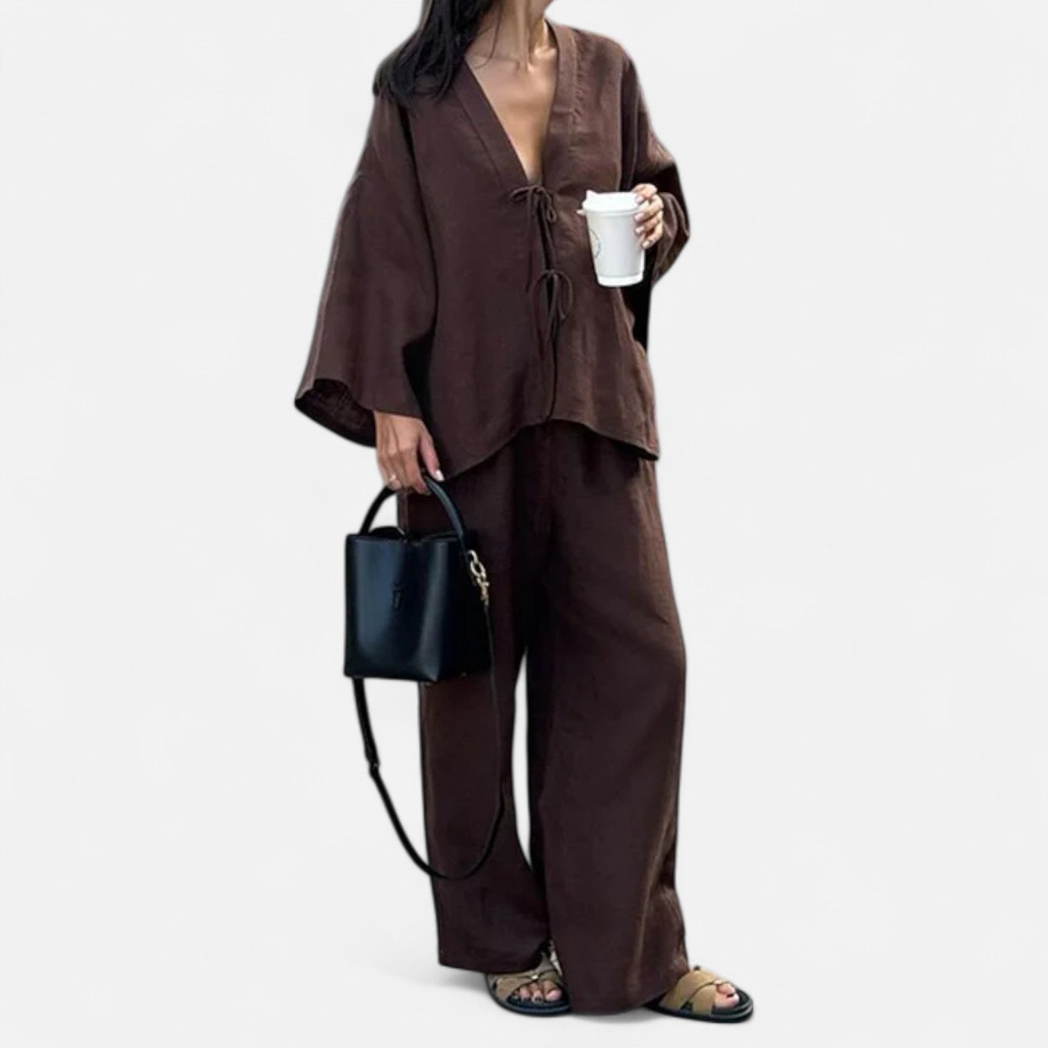 Sauvoire | Ensemble Femme 2 Pièces en Lin et Coton