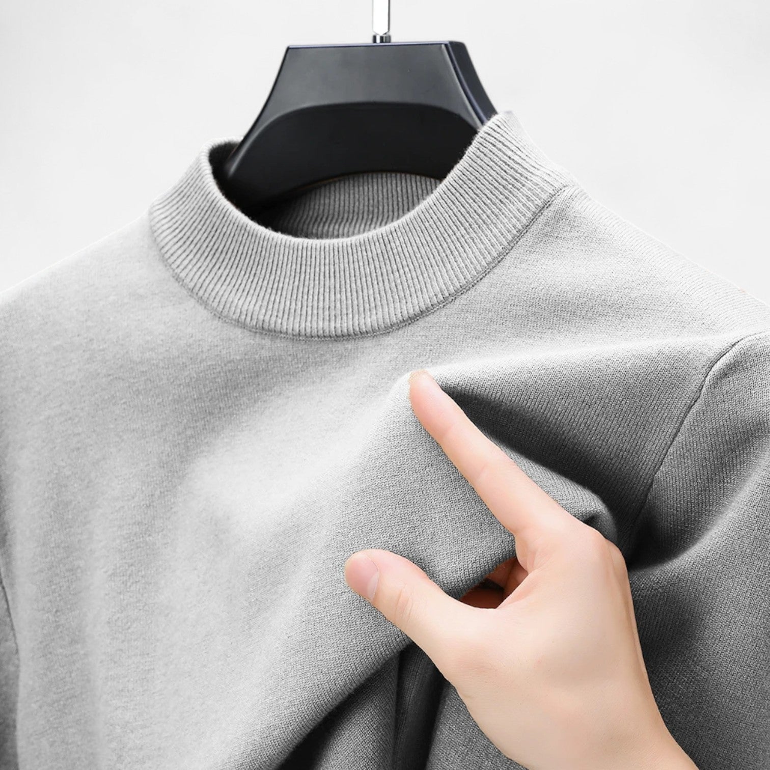 Sauvoire | Pull Homme en Maille Unie Col Héritage