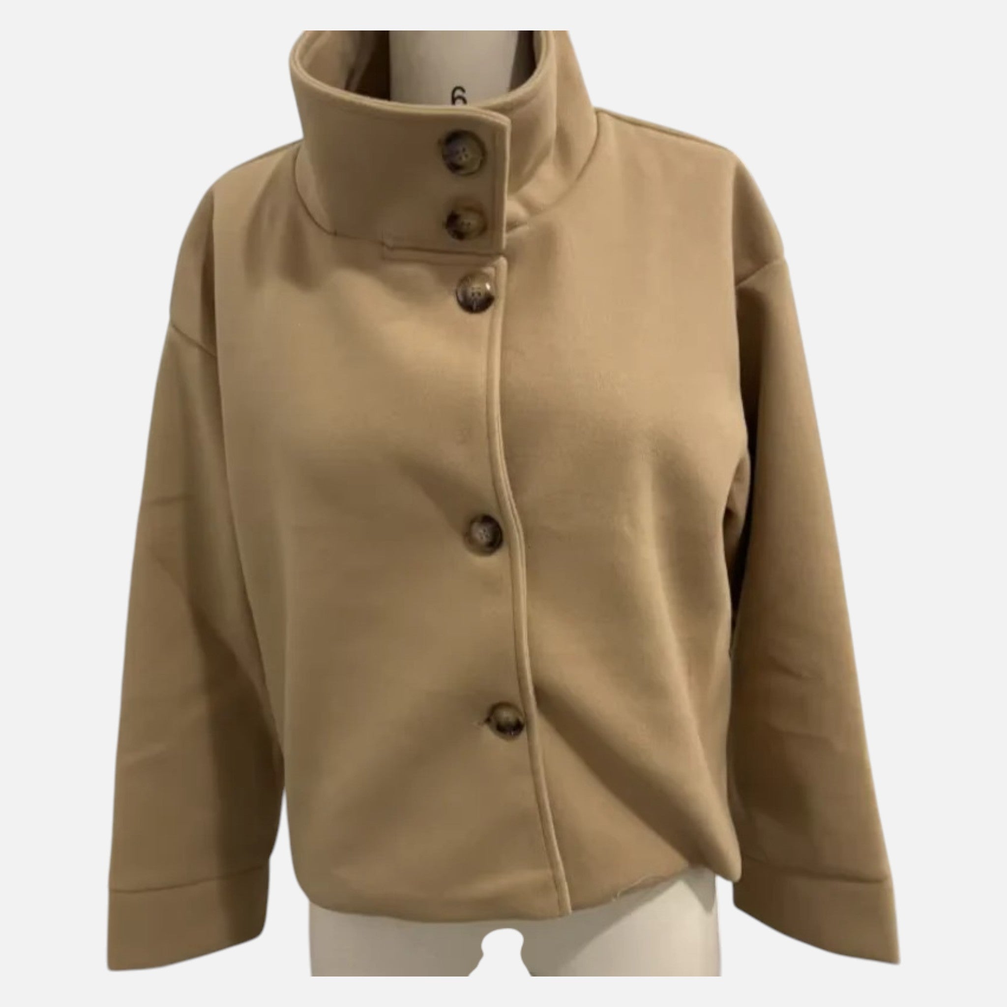 Sauvoire | Manteau femme Col Mao Laine Héritage