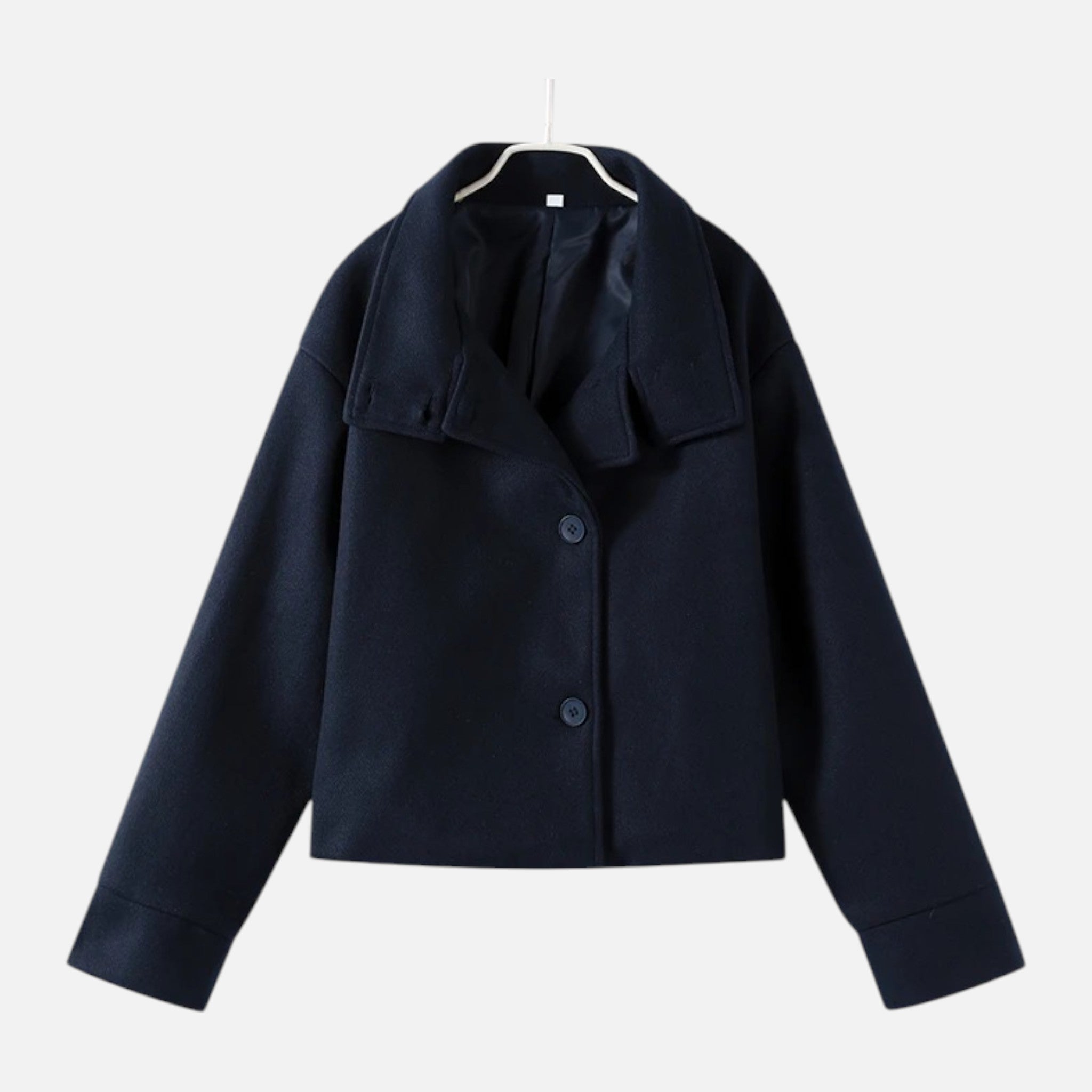 Sauvoire | Manteau femme Col Mao Laine Héritage